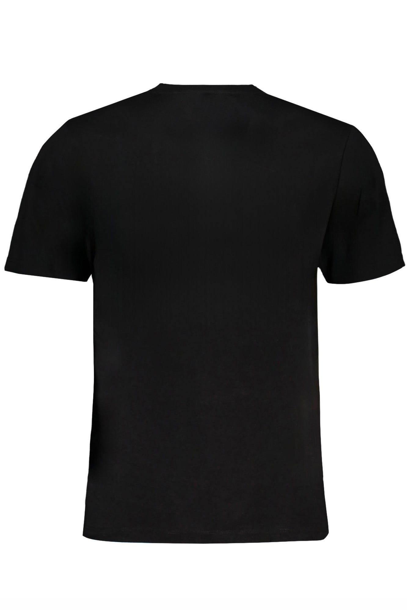 AU01484ITALO_NEBLACK – Herren Schwarz T-Shirt mit Rundhalsausschnitt und Logo-Druck – Größe: L, XL, 2XL – Farbe: Nero