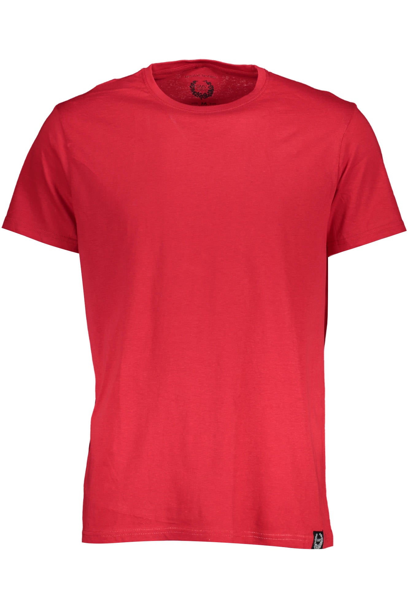 AU00911-TUBOLAR_ROSSO_RED – Rotes Kurzarm-Herren-T-Shirt mit Rundhalsausschnitt und Logo – Größe: XL, 2XL – Farbe: Rosso