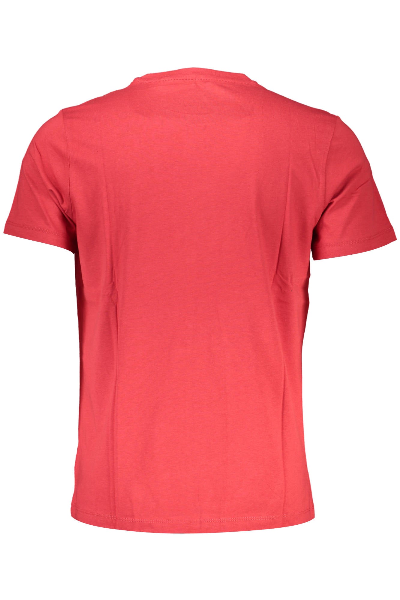 AU00782-ALVARO_ROSSO_RED – Stylisches Herren T-Shirt in Rot mit Print und Rundhalsausschnitt – Größe: L, XL, 2XL – Farbe: Rosso