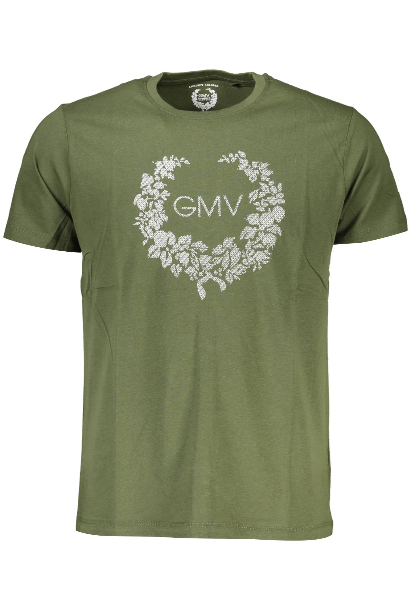 AU00783-ATTILIO_VERDE_MILITARY-GREEN – Grünes Kurzarm-Herren-T-Shirt mit Rundhals & Print-Logo entdecken – Größe: M, L, XL, 2XL – Farbe: Verde