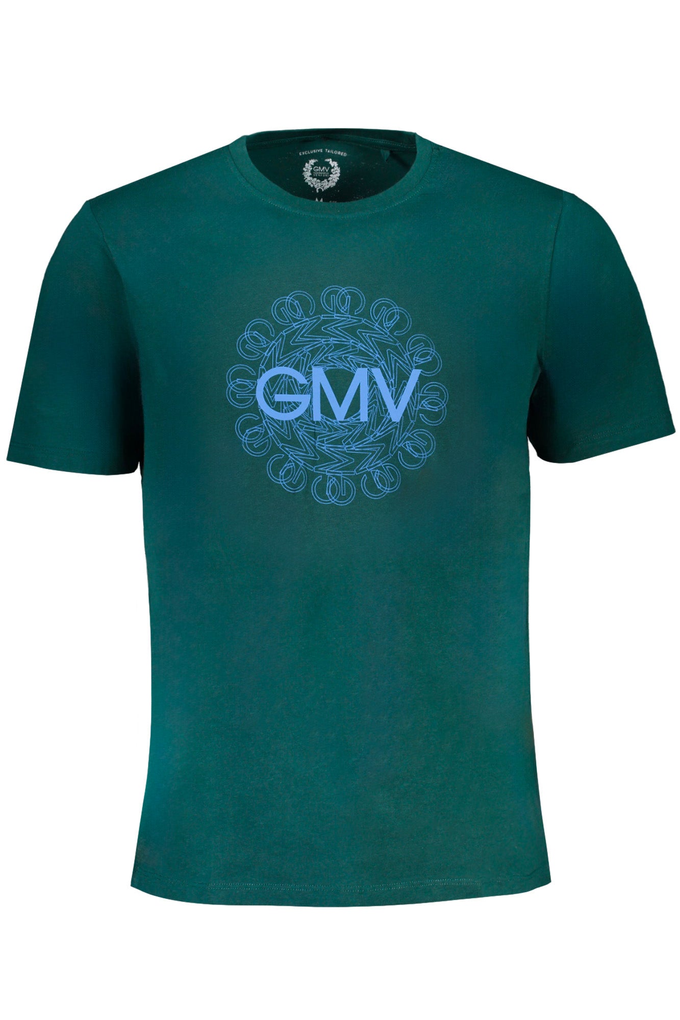 AU01415DANILO_VEFORGRE – Stilvolles grünes Herren-T-Shirt mit Rundhalsausschnitt und Druck – Größe: M, L, XL, 2XL – Farbe: Verde