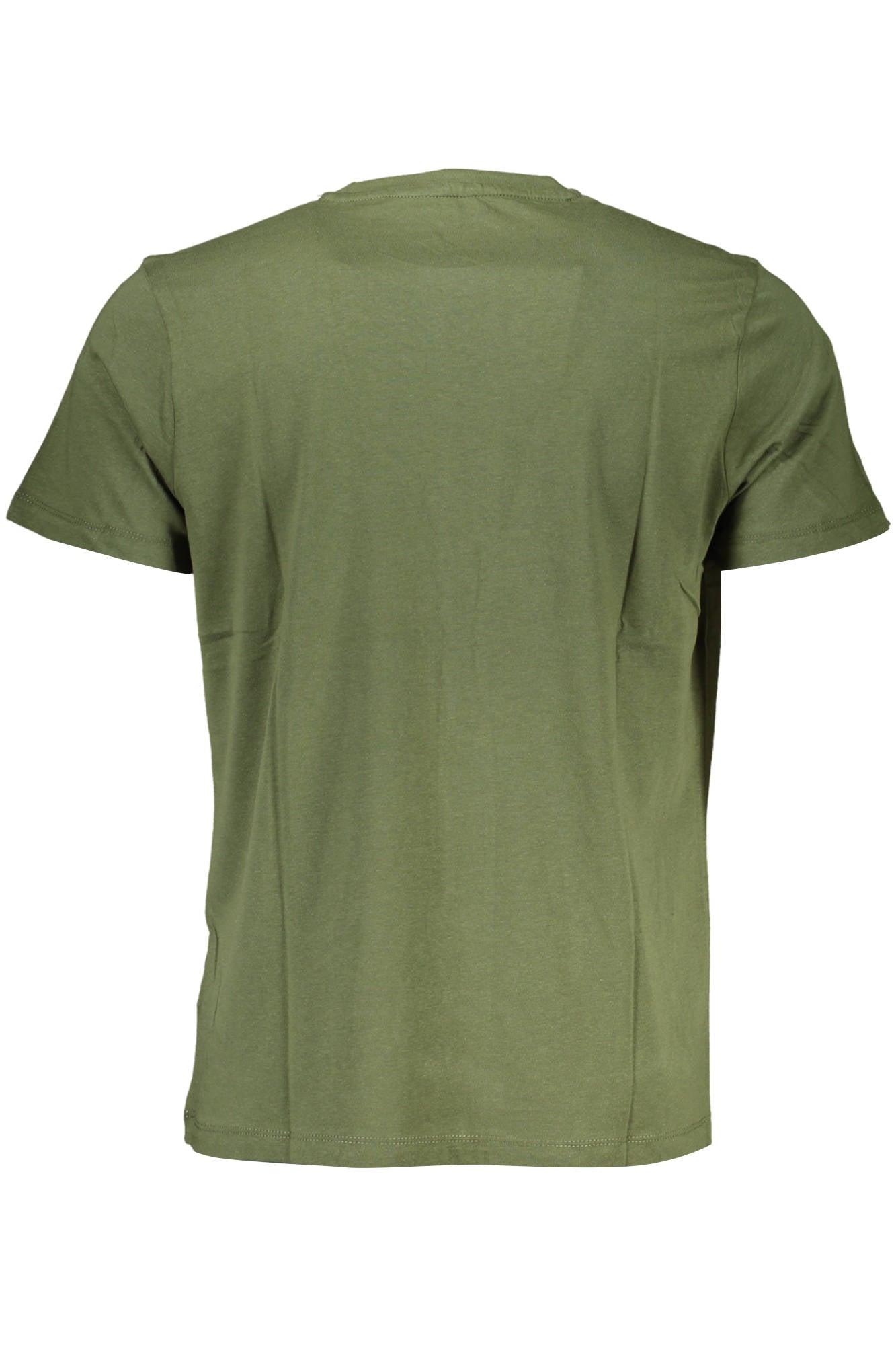 AU00781-ANGELO_VERDE_MILITARY-GREEN – Herren Kurzarm T-Shirt Grün mit Print und Rundhalsausschnitt – Größe: L, XL, 2XL – Farbe: Verde