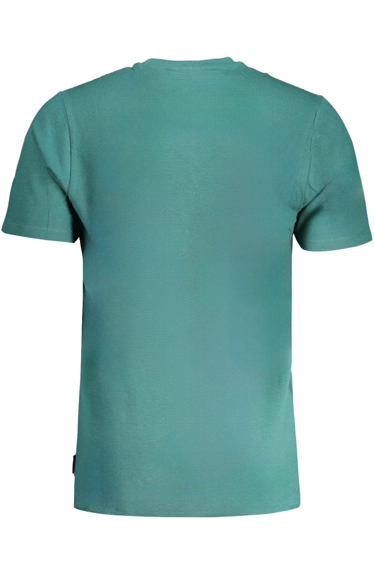 AU01408GIZIO_VEFORGRE – Elegantes Herren Kurzarmhemd in Grün mit Stickerei und Rundhalsausschnitt – Größe: M, L, XL, 2XL – Farbe: Verde