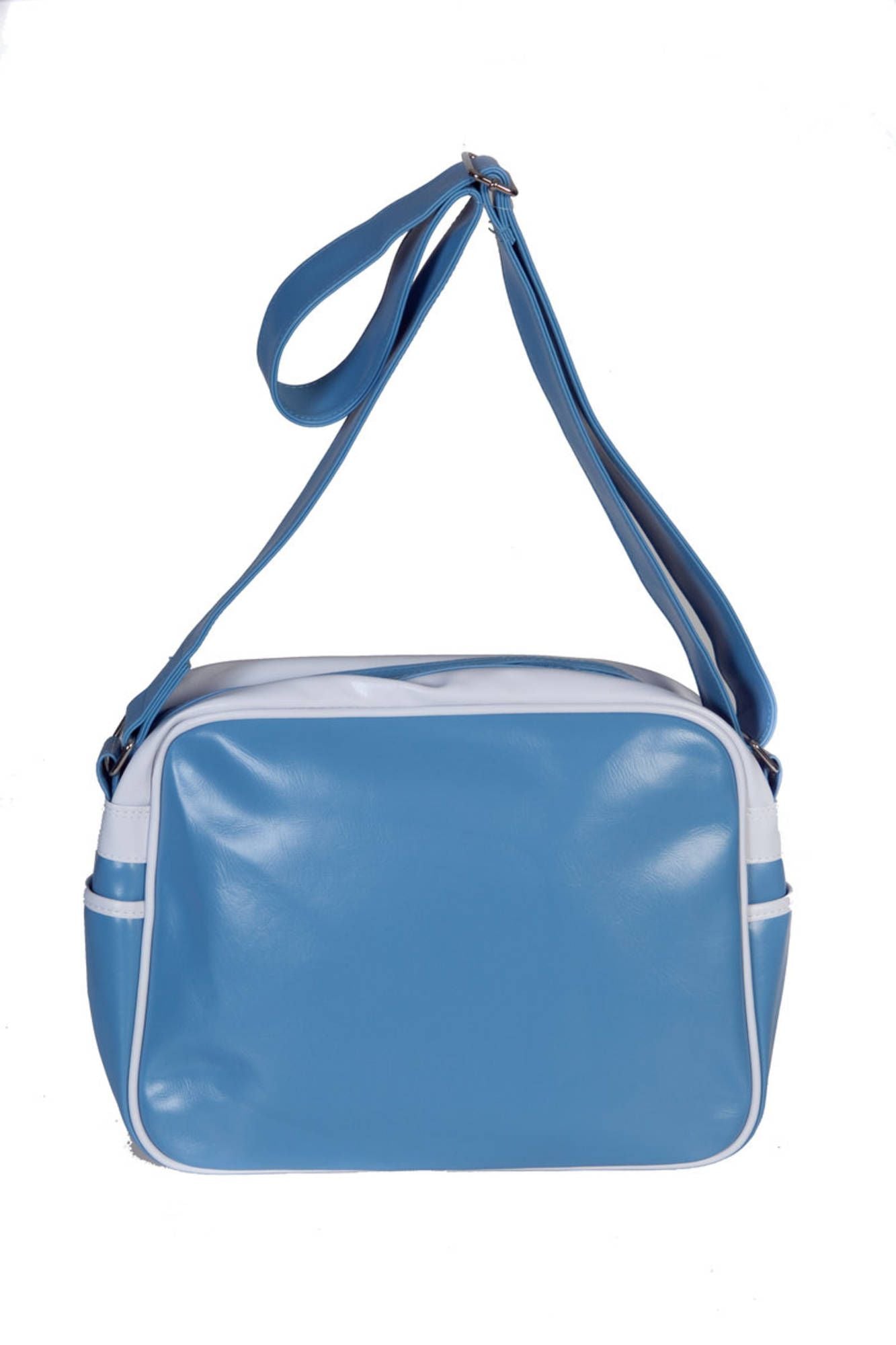 CUB175-REDFORD-CHAMPIONSHIP_AZZURRO_BLUEWHITEGOLD – Blaue Damen-Schultertasche mit verstellbarem Gurt und vielen Taschen – Größe: UNI – Farbe: Azzurro