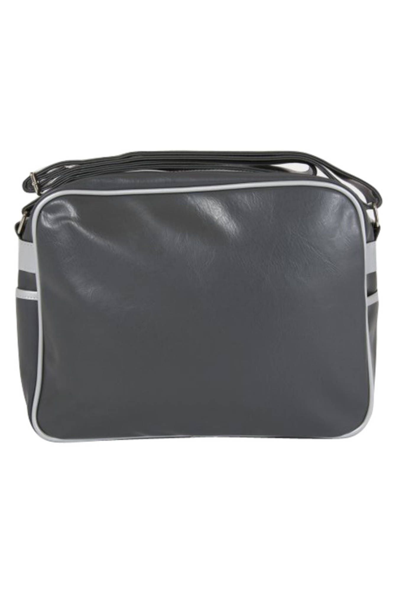 CUB347-REDFORD-BROAD-STREET_GRIGIO_DARK-GREYSILVER – Moderne Damen-Umhängetasche in Grau mit Logo & Fächer-Design – Größe: UNI – Farbe: Grigio