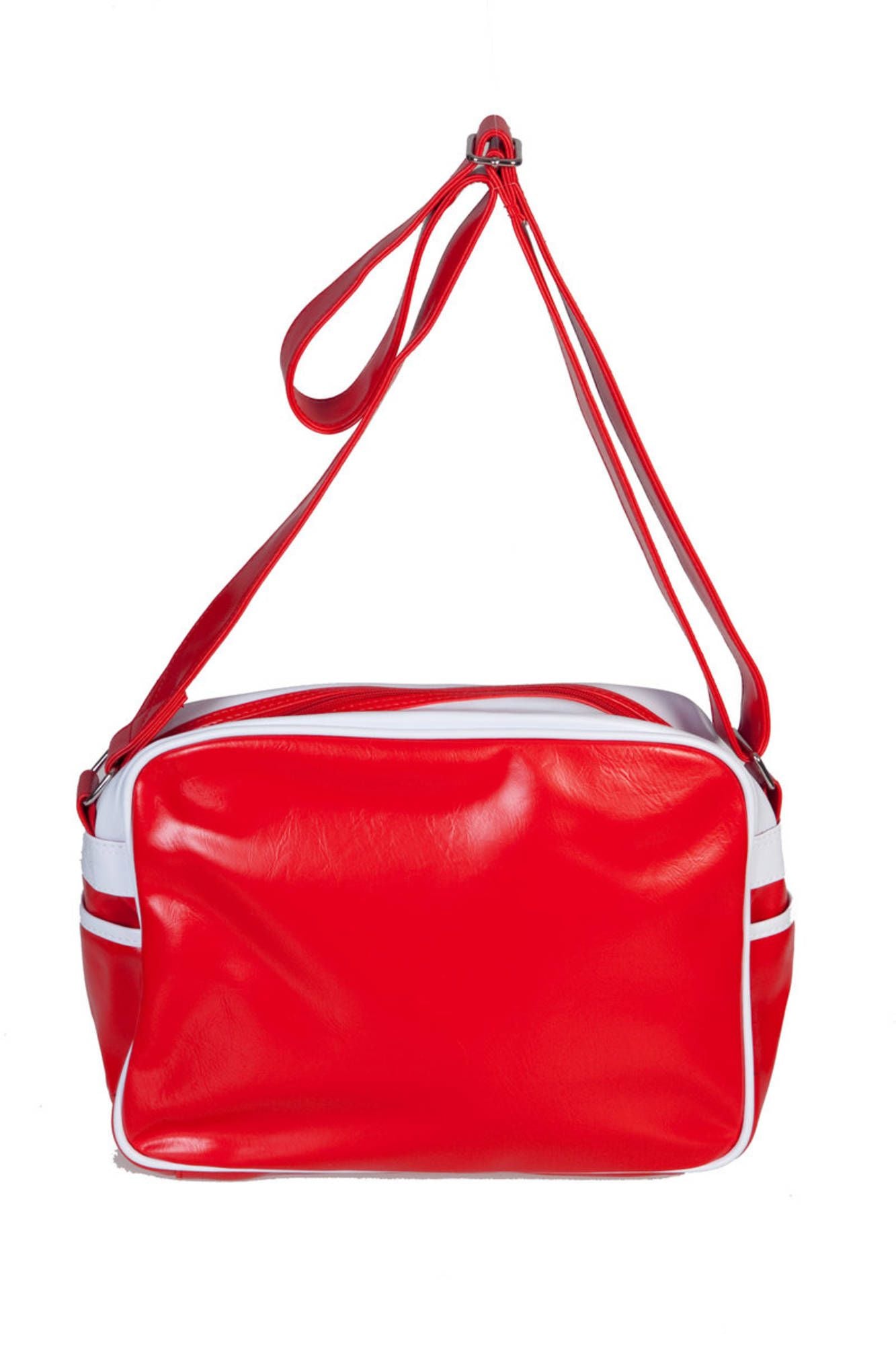 CUB175-REDFORD-CHAMPIONSHIP_ROSSO_REDWHTGOLDEN-YELL – Trendige Rote Umhängetasche für Damen mit Verstellbarem Schultergurt – Größe: UNI – Farbe: Rosso