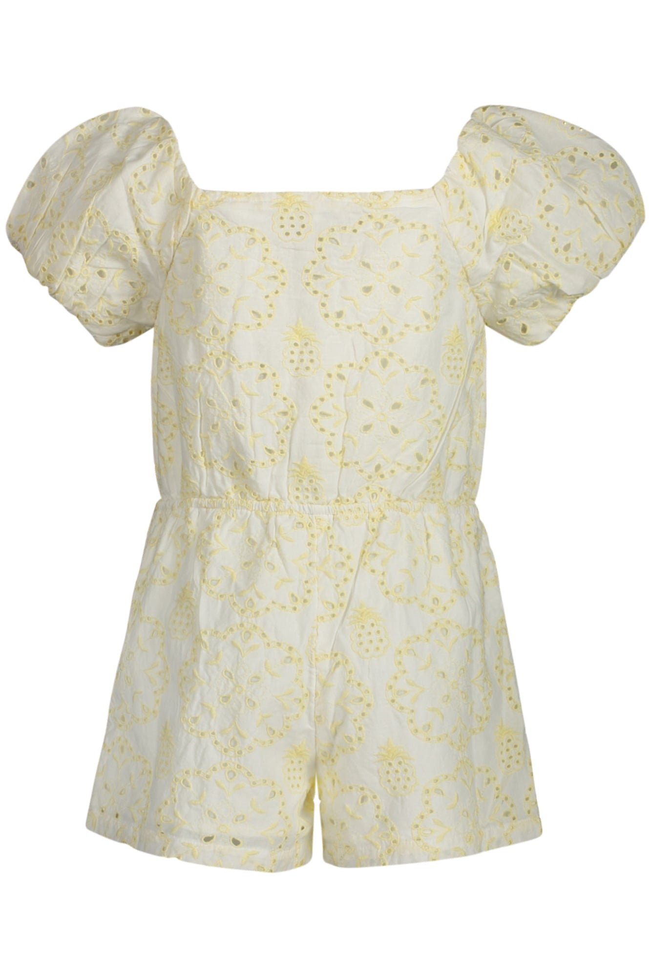 J4GK34WG5L0_GIF2E1 – Kurzes Gelbes Mädchenkleid mit U-Boot-Ausschnitt und Logo-Applikation – Größe: 10A, 16A, 12A, 14A – Farbe: Giallo