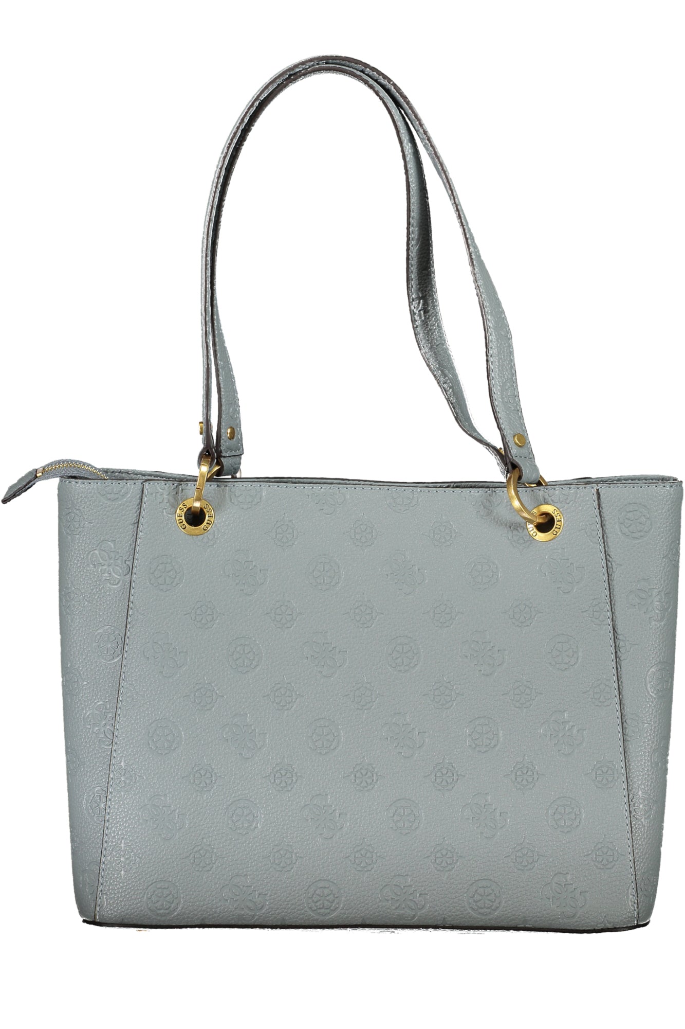 PD920925_AZLDENIL – Stylische Damenhandtasche Blau mit Kontrastdetails und Reißverschluss – Größe: UNI – Farbe: Azzurro