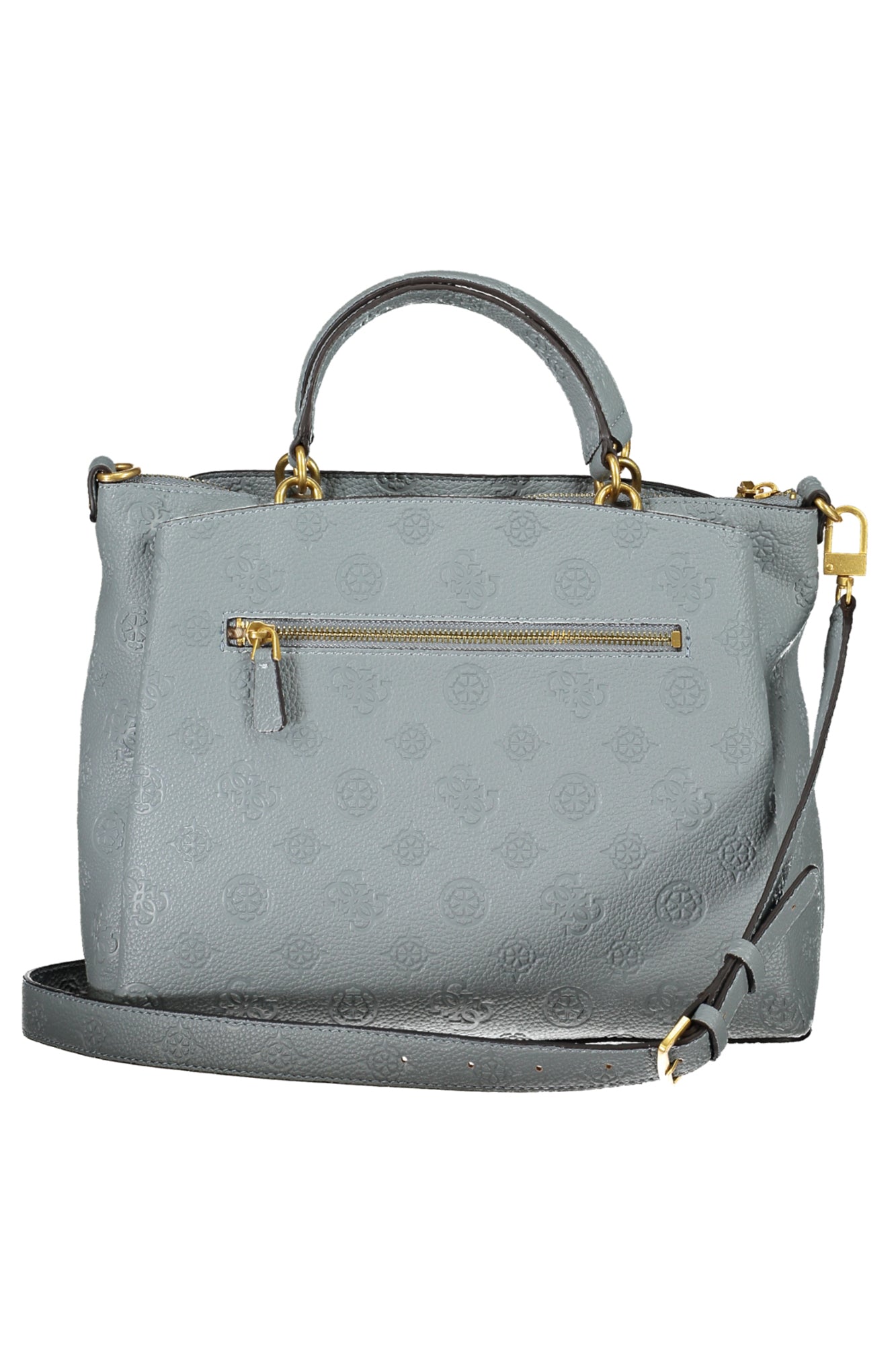 PD920906_AZLDENIL – Elegante Damen Handtasche Blau mit Vielseitigem Trageriemen und Fächern – Größe: UNI – Farbe: Azzurro