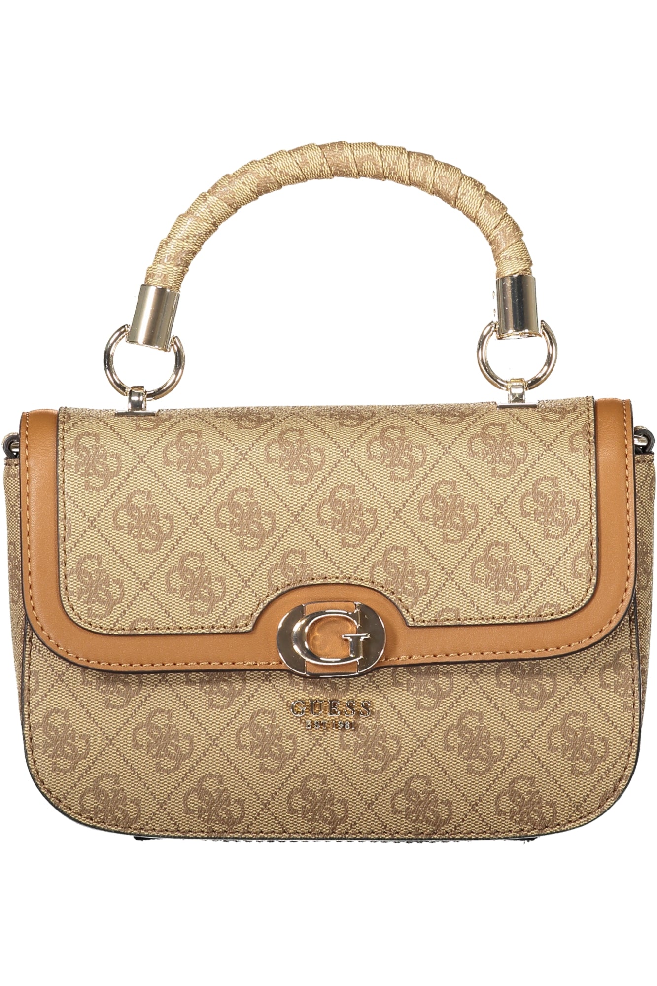 SG954020_BELATLOB – Damentasche Beige mit Logo, Verstellbarer Gurt & Kontrastdetails – Größe: UNI – Farbe: Beige