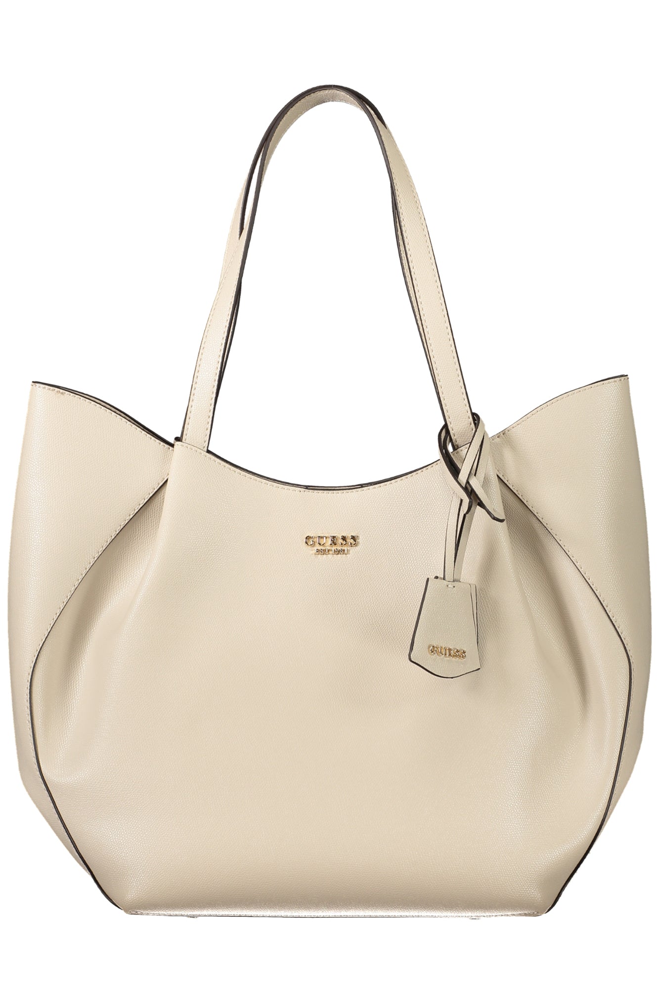 BG789824_BELIGTAU – Beige Damen Tasche mit Logo, Schutzfüßchen & herausnehmbarer Innentasche – Größe: UNI – Farbe: Beige