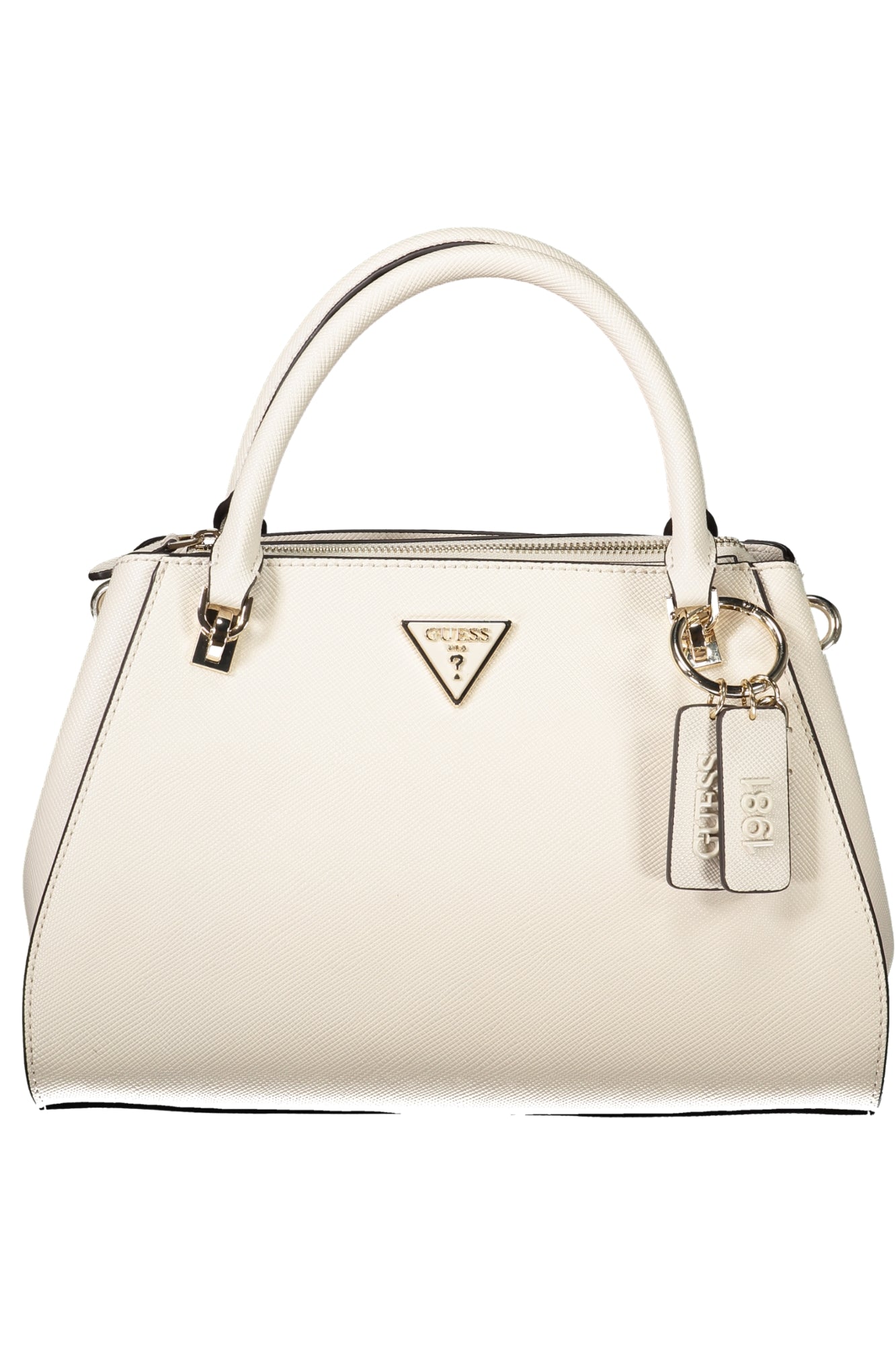 ZG787907_BEBONE – Elegante Beige Damen Handtasche mit vielen Fächern und abnehmbarem Gurt – Größe: UNI – Farbe: Beige