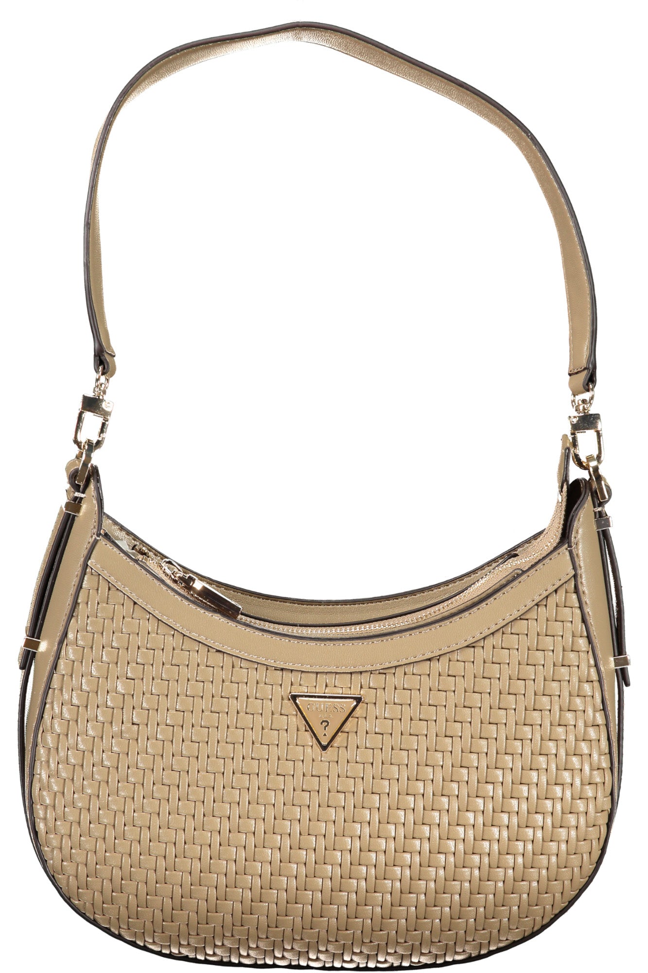 WG950302_BEDARKTA – Beige Damen-Tasche mit Kontrastdetails & Schultergurt, Kartenfächer – Größe: UNI – Farbe: Beige