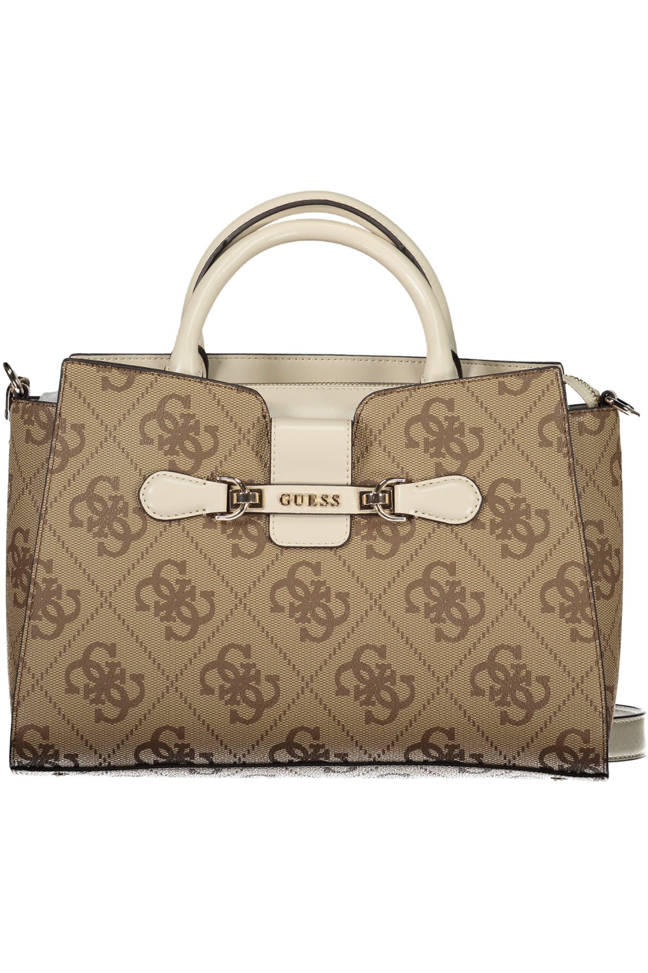 OS950006_BELATTEL – Stylische beige Handtasche NOLANA mit Schulterriemen und vielen Fächern – Größe: UNI – Farbe: Beige