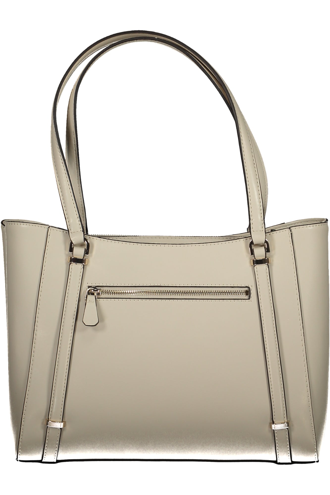 VG949323_BEBONE – Stilvolle Handtasche Beige mit Kontrastdetails & Schutzfüßchen – Größe: UNI – Farbe: Beige
