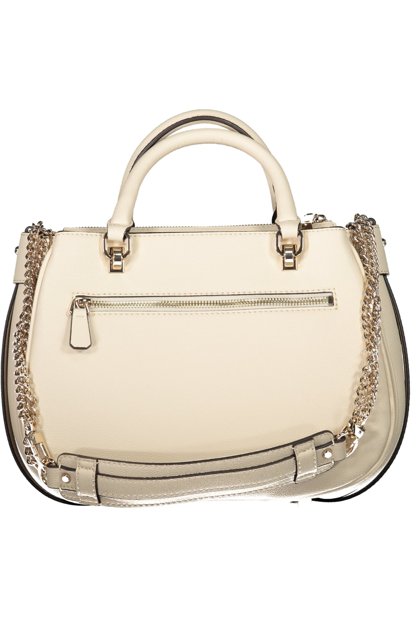 BG951909_BEBONE – Damenhandtasche Beige: Fedora-Stil mit Kettengurt und vielen Fächern – Größe: UNI – Farbe: Beige