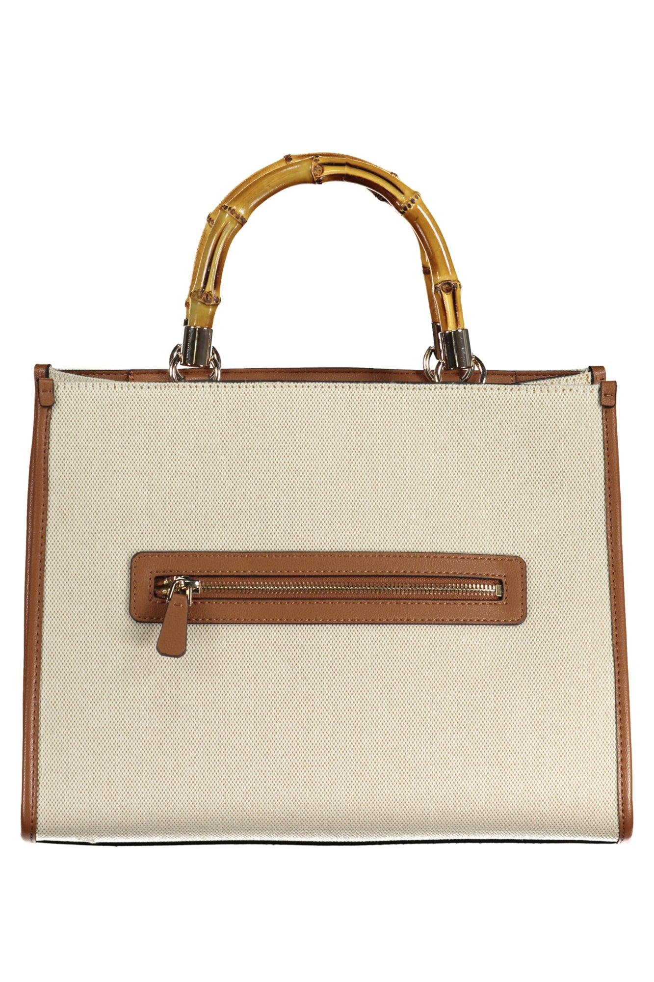 AG933722_BENLATTL – Elegante Beuteltasche Beige mit Schulterriemen und Schutzfüßen – Größe: UNI – Farbe: Beige