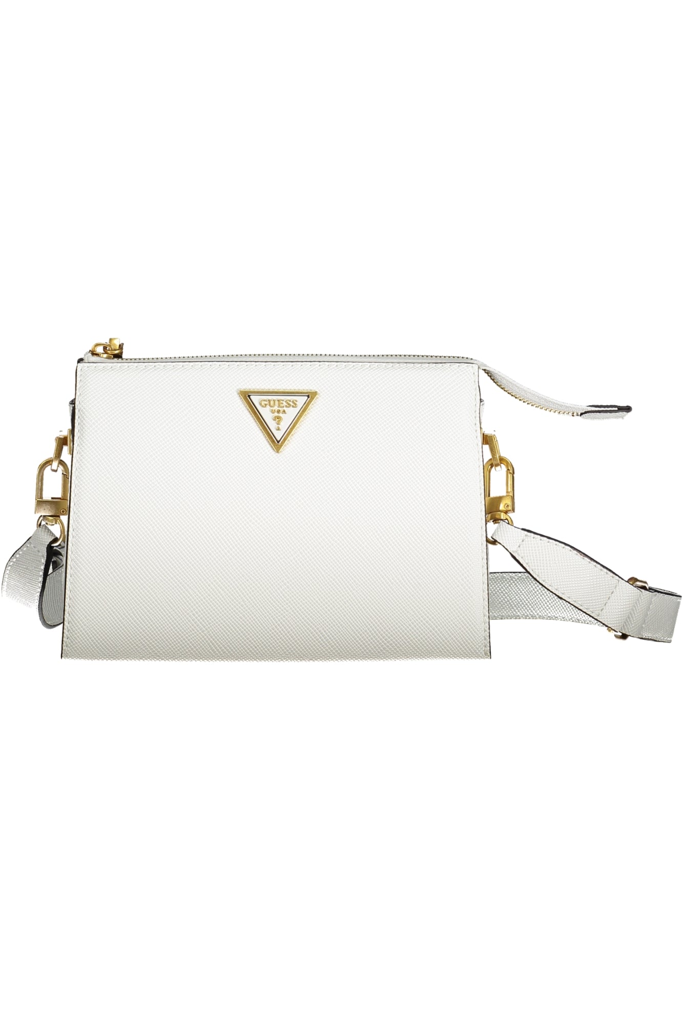 VA923112_BIWHITE – Elegante Weiße Damentasche mit verstellbarem Gurt & Handyfach – Größe: UNI – Farbe: Bianco