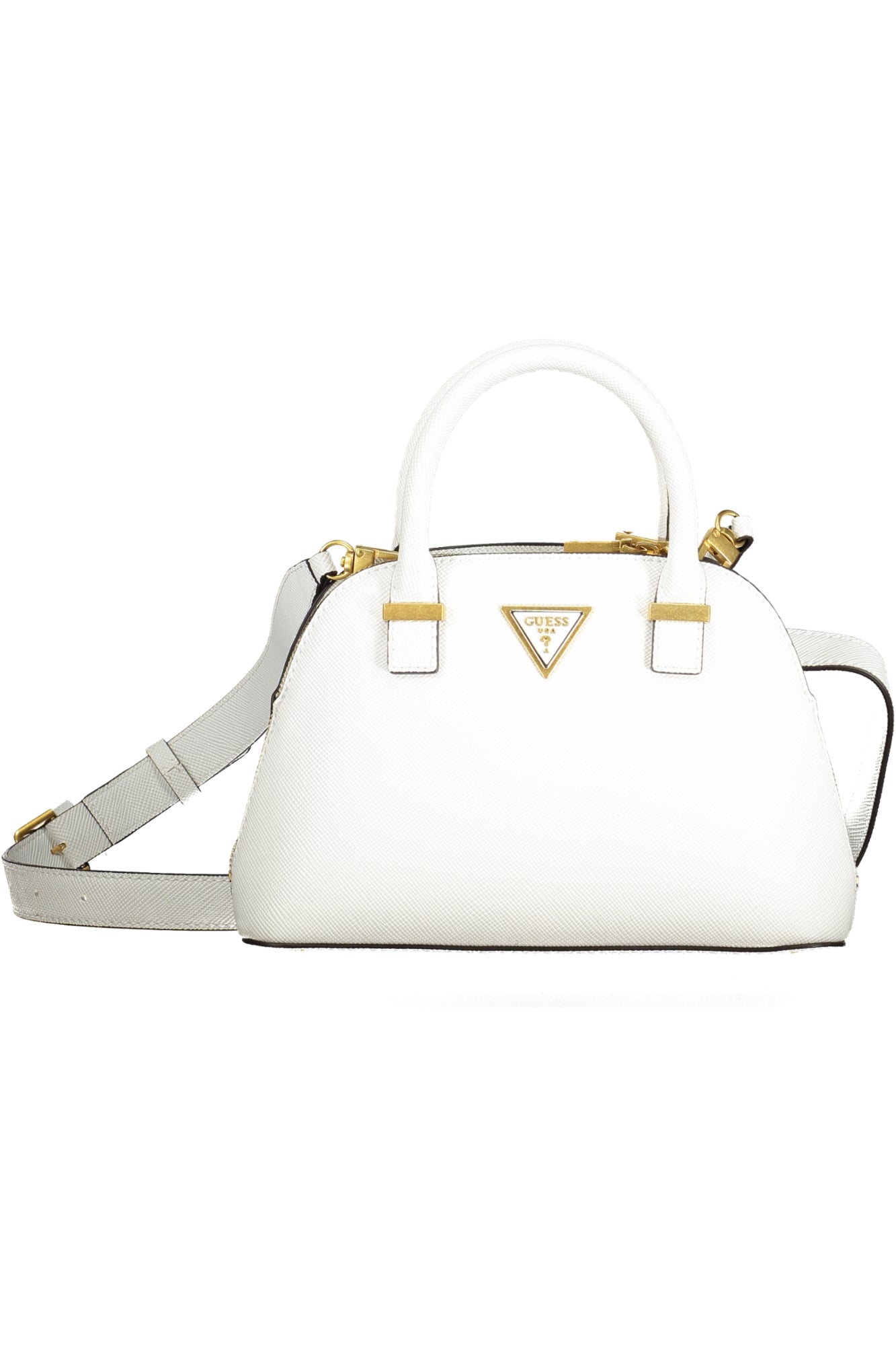 VA923105_BIWHITE – Elegante Weiße Damentasche mit Vielseitigem Design und Innenfächern – Größe: UNI – Farbe: Bianco