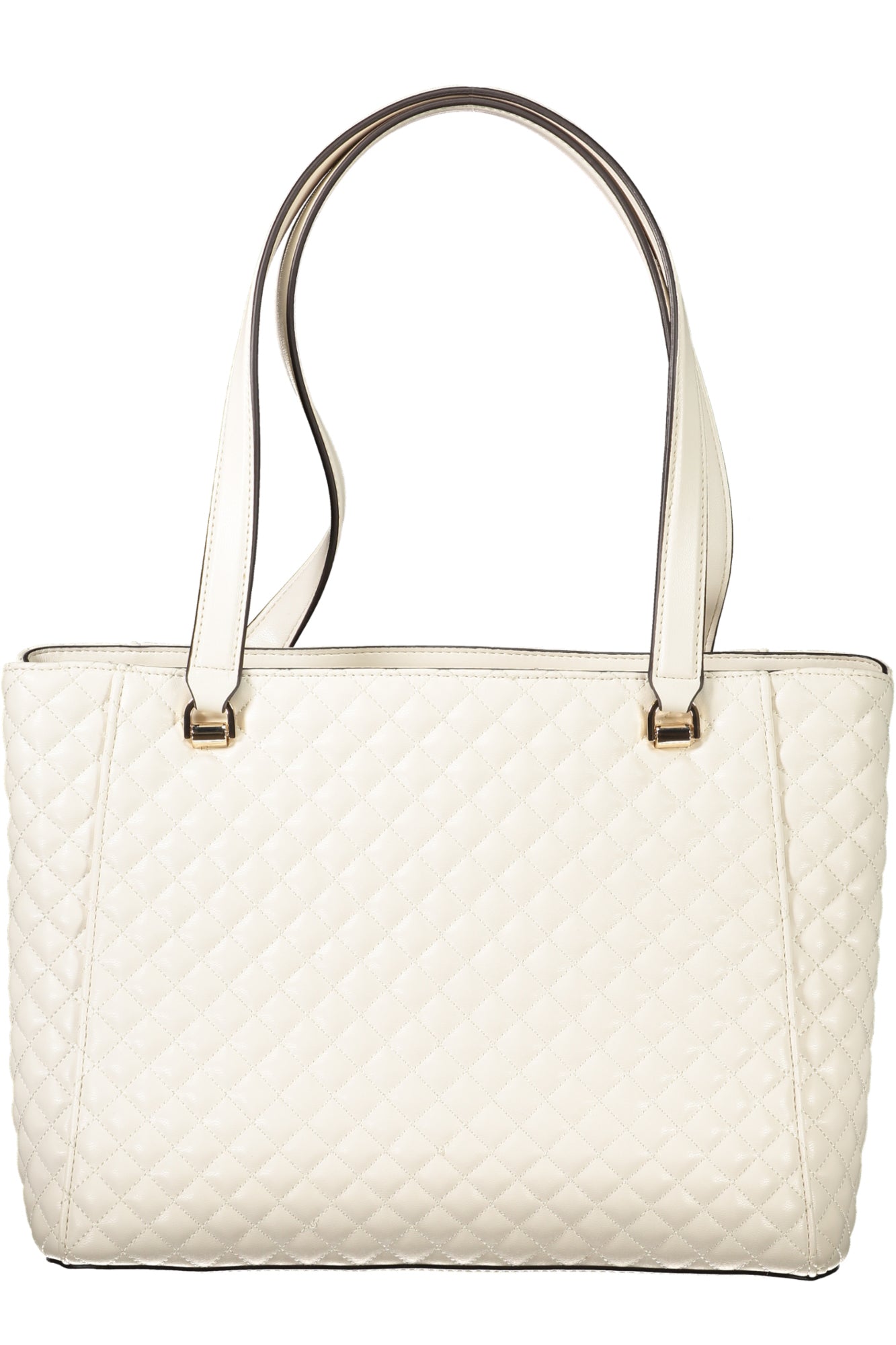 EG867925_BIOFFWHI – Elegante Damenhandtasche in Weiß: Everlee mit Kontrastdetails und Fächern – Größe: UNI – Farbe: Bianco