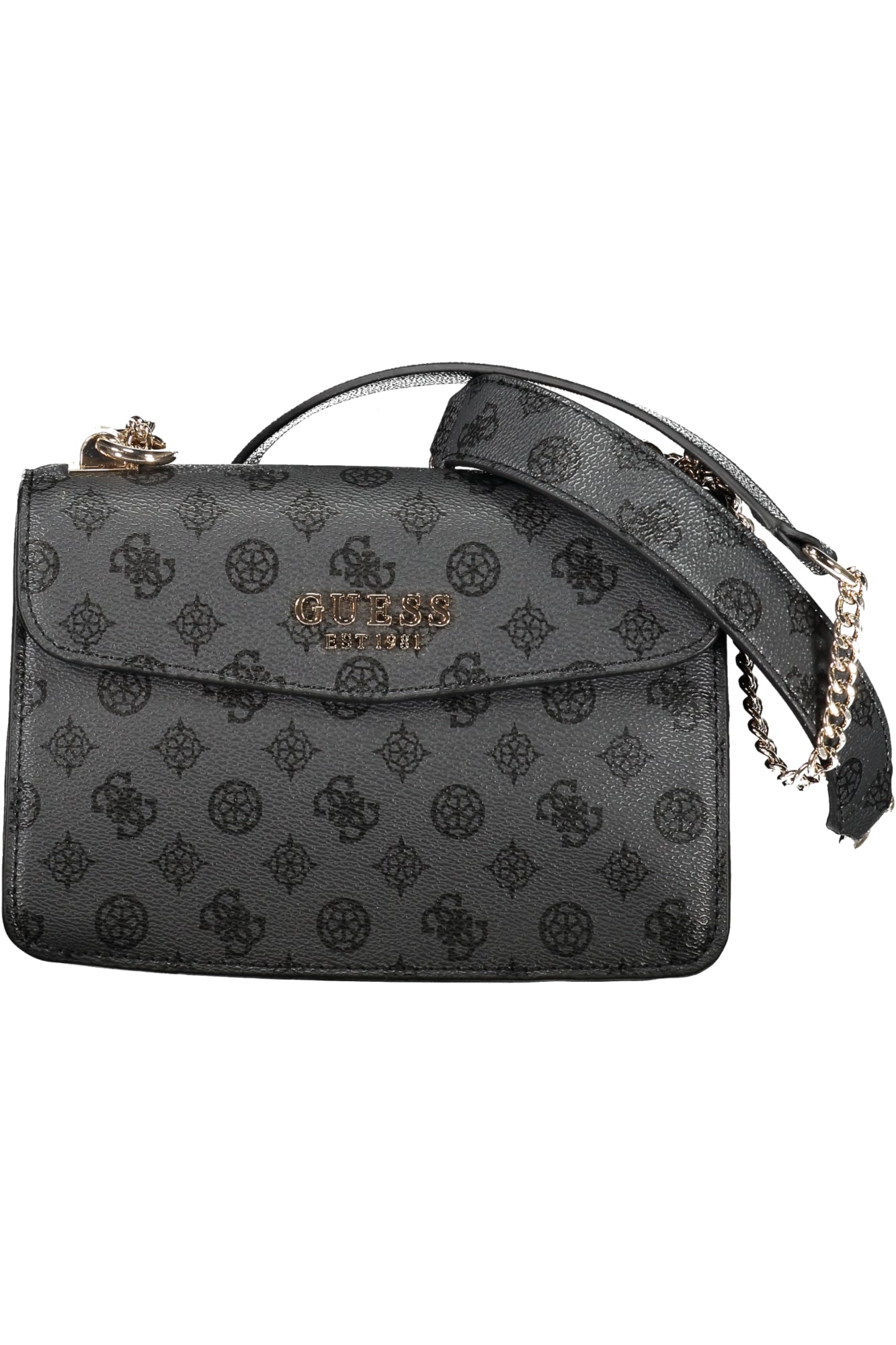 PG935321_GRCHARCO – Damentasche Grau mit Ketten-Schultergriffen und praktischem Innenfach – Größe: UNI – Farbe: Grigio