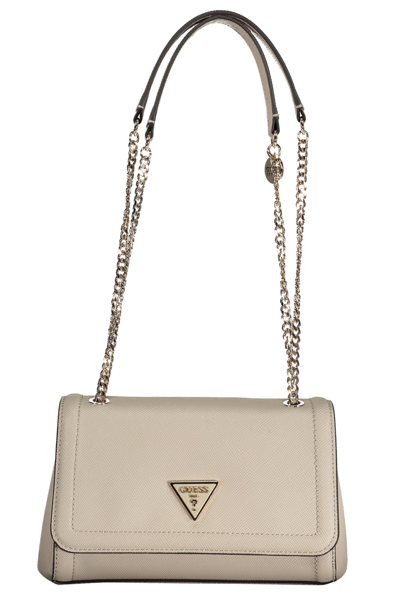 ZG787921_GRTAUPE – Elegante Graue Damen Handtasche mit Kettenschulterriemen und Innenfächern – Größe: UNI – Farbe: Grigio