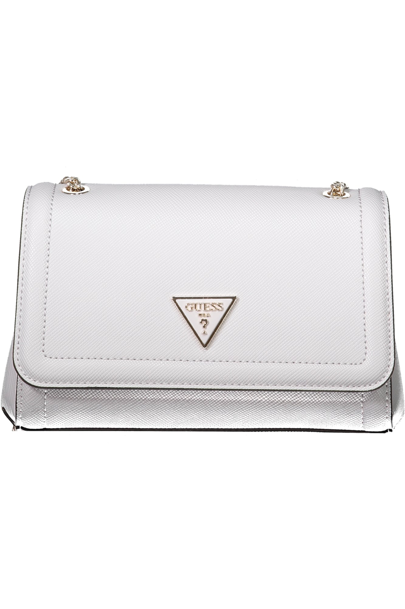 ZG787921_GRLAVANG – Elegante graue Damentasche mit Kettendetails und Druckknopfverschluss – Größe: UNI – Farbe: Grigio