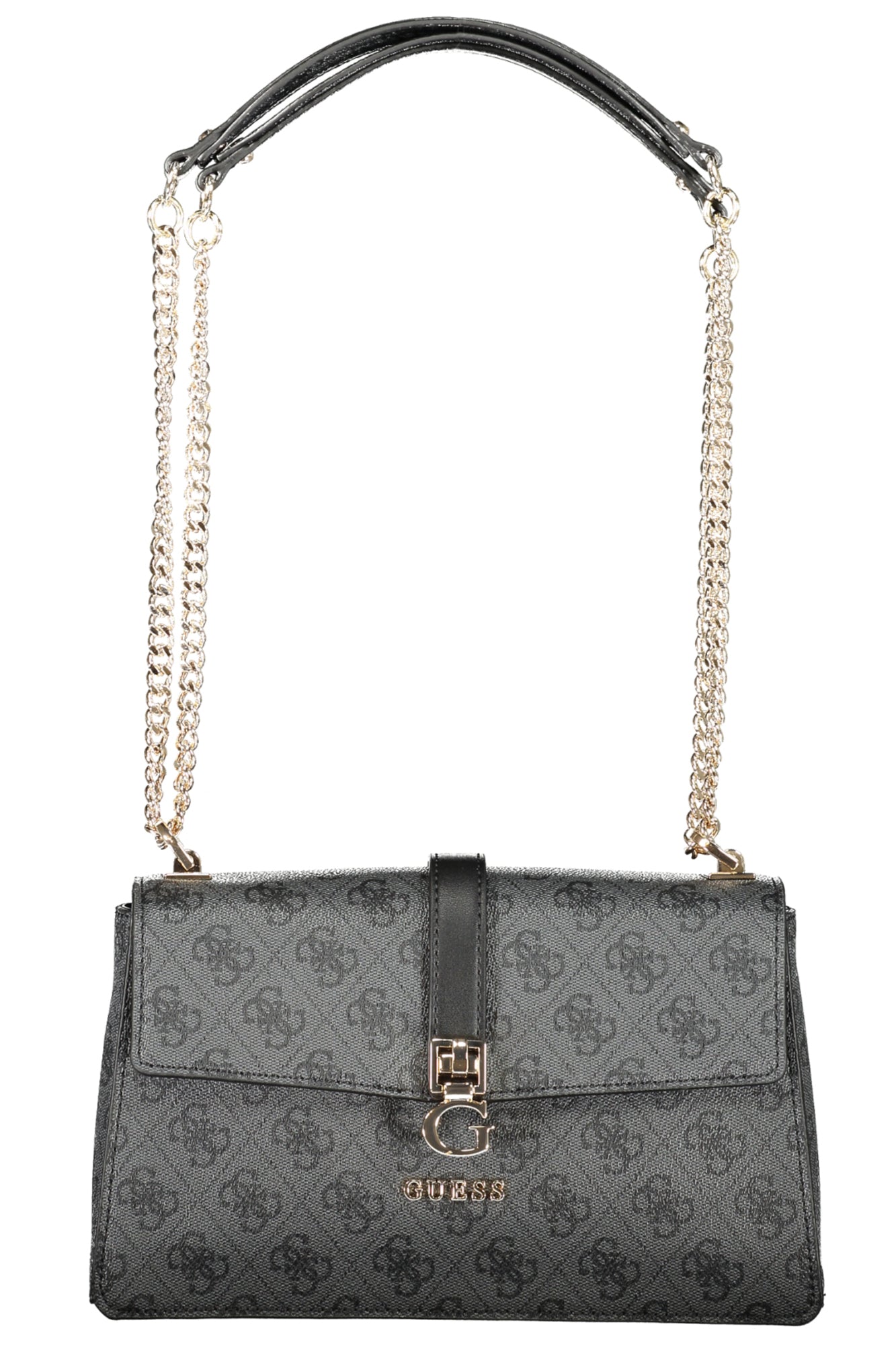 SG962921_GRCOALLO – Damentasche Grau mit Kettenhenkeln und Innenfächern, modisch & praktisch – Größe: UNI – Farbe: Grigio