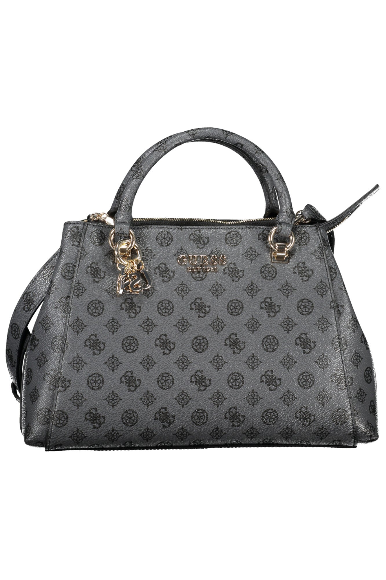 PG935307_GRCHARCO – Elegante graue Damentasche mit verstellbarem Schultergurt und Details – Größe: UNI – Farbe: Grigio