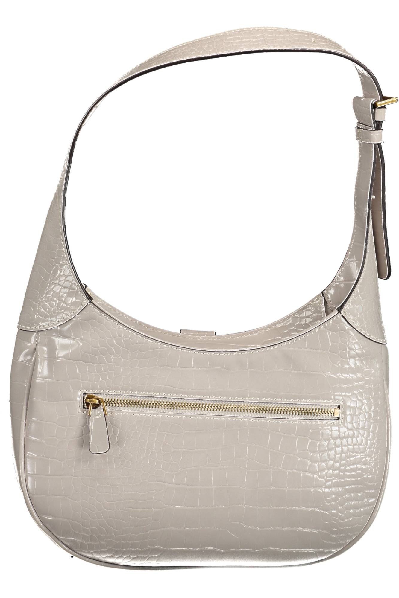 CB840902_GRIGIO_STONE – Damentasche Grau: Stylische Handtasche mit Schulterriemen & Fächern – Größe: UNI – Farbe: Grigio