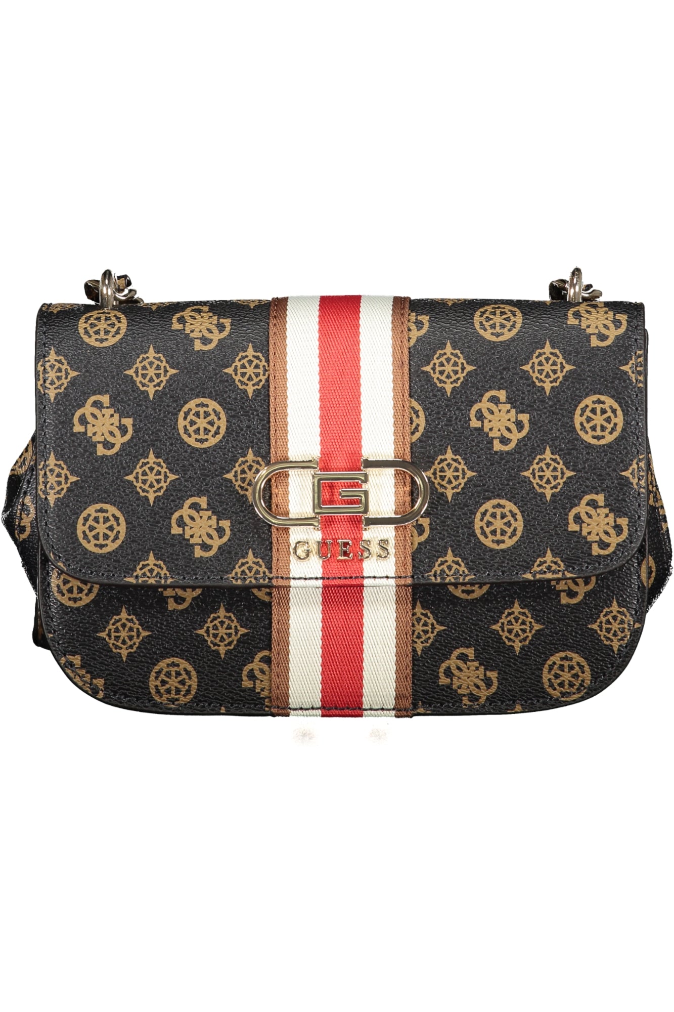 PG930720_MAMOCHAL – Braune Damenhandtasche Nelka mit Kettenriemen und Kartenfach – Größe: UNI – Farbe: Marrone