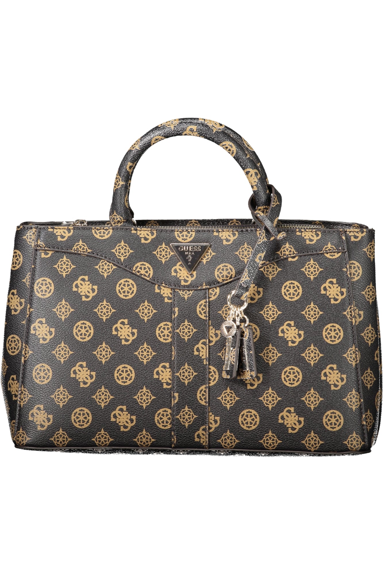 PM952106_MAMOCHAL – Braune Damentasche mit Kettenschultergurt und vielen Fächern – Größe: UNI – Farbe: Marrone