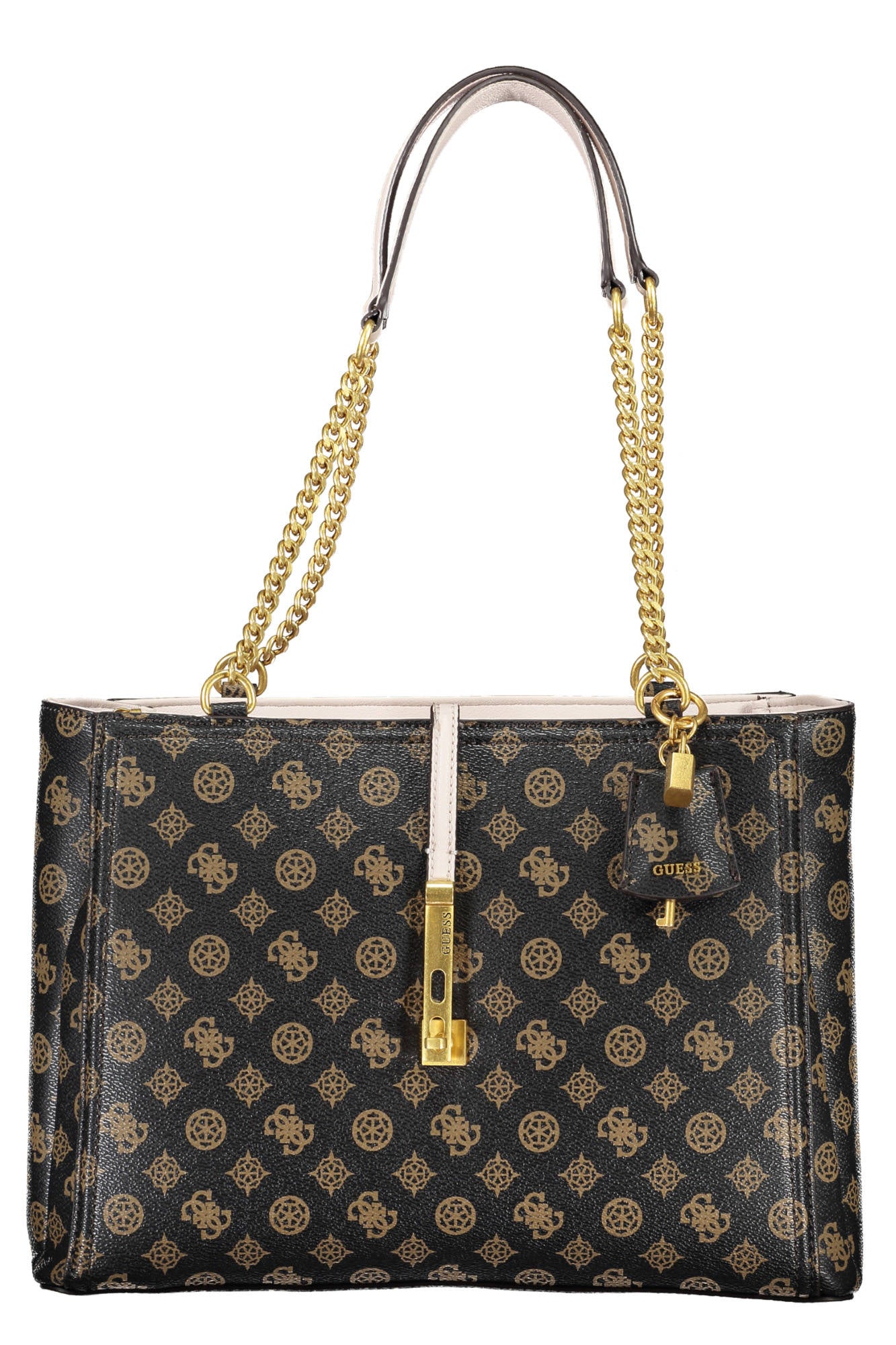 PA897023_MARRONE_MOCHA-LOGO – Braune Damentasche mit Henkeln und vielseitigem Stauraum – Größe: UNI – Farbe: Marrone