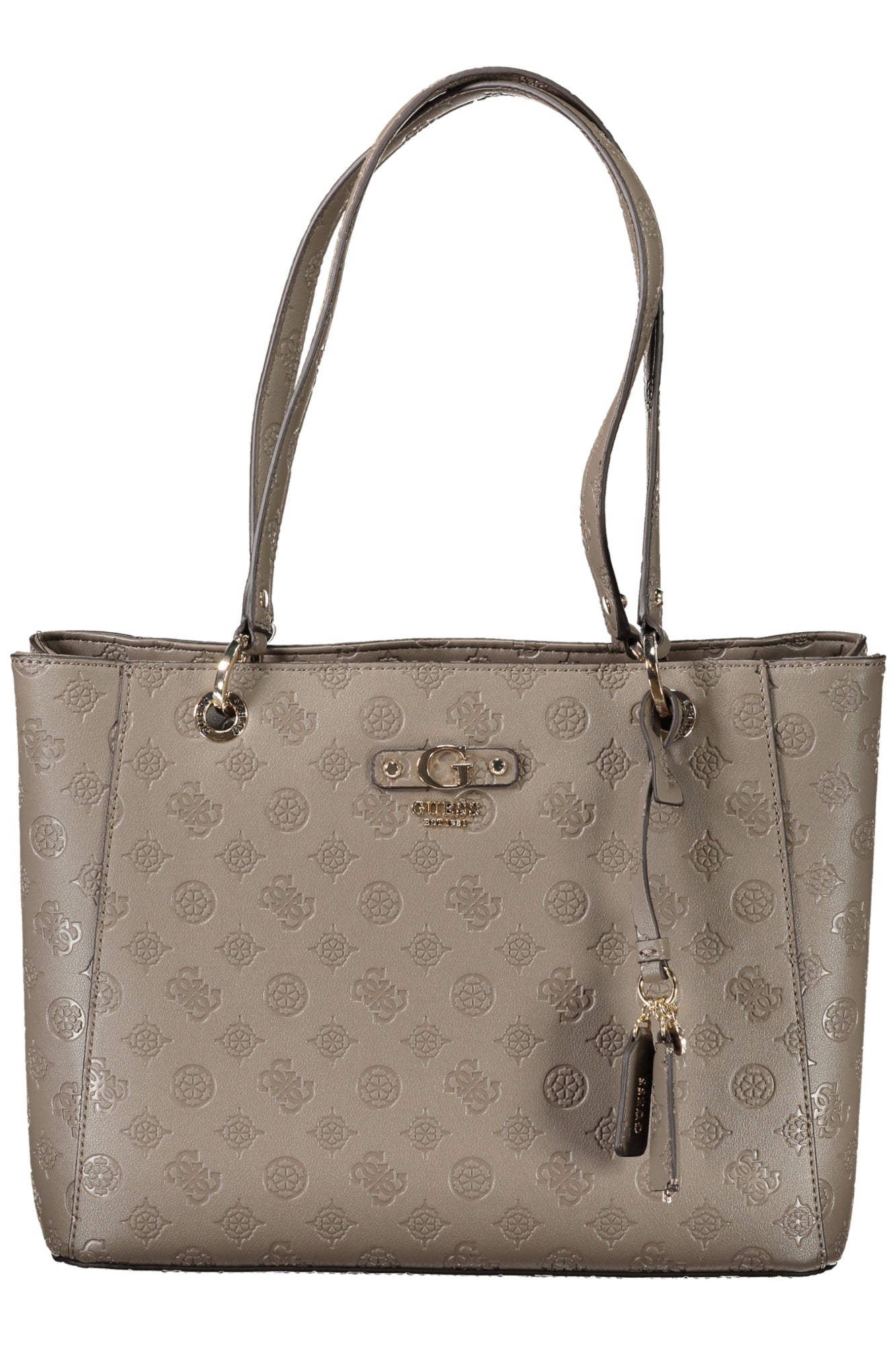 PD952925_MADKTAUP – Elegante Damentasche Braun mit Kontrasten & Reißverschluss – Größe: UNI – Farbe: Marrone