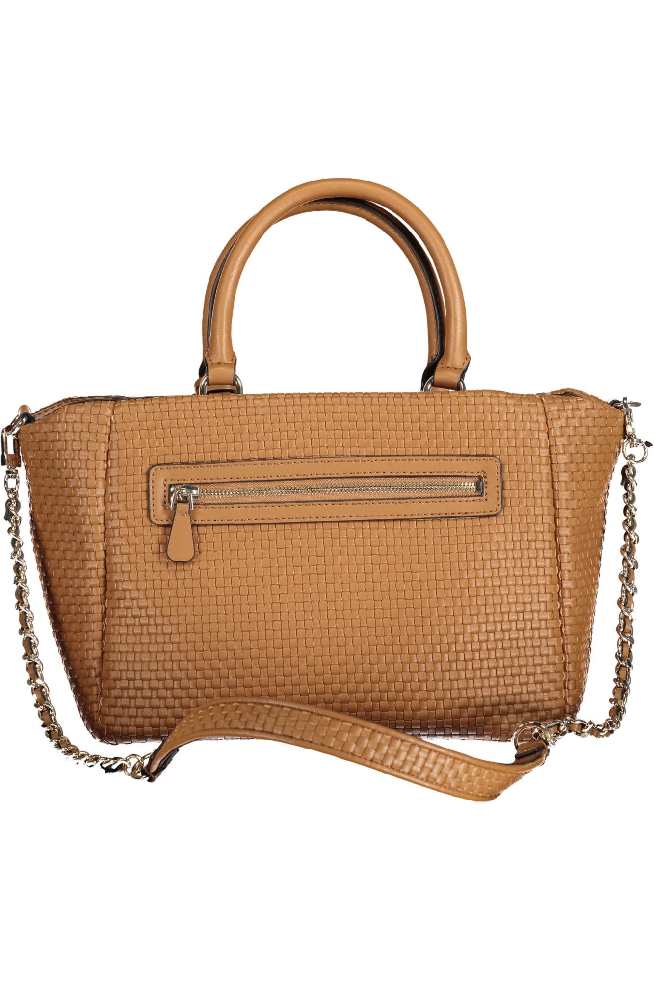 WW921906_MACOGNAC – Elegante Damen Lederhandtasche in Braun mit Schulterkette und Fächern – Größe: UNI – Farbe: Marrone