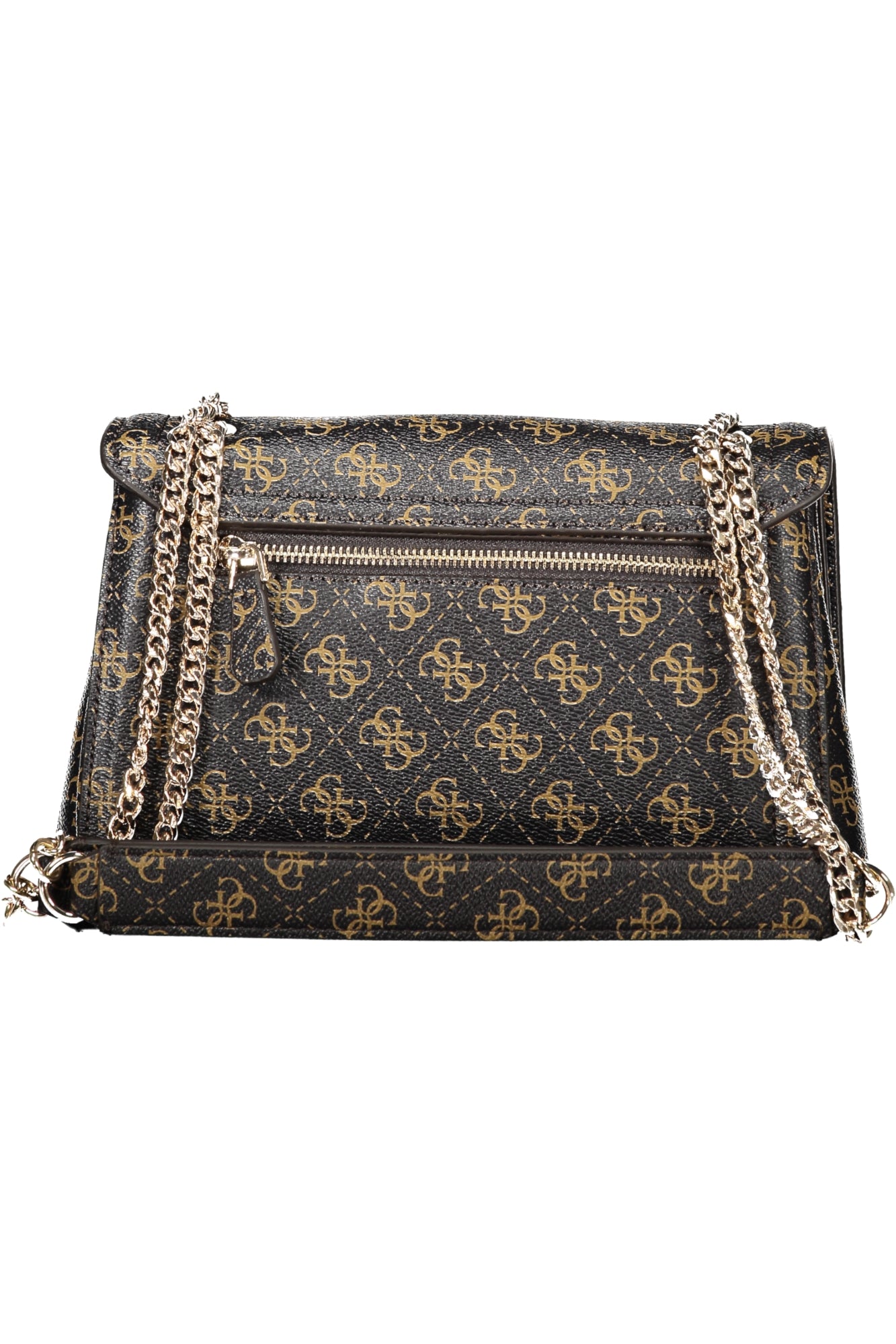 QG967221_MABROWNL – Elegante Damen Handtasche Braun mit Kettengriff und Mehrfachfächern – Größe: UNI – Farbe: Marrone