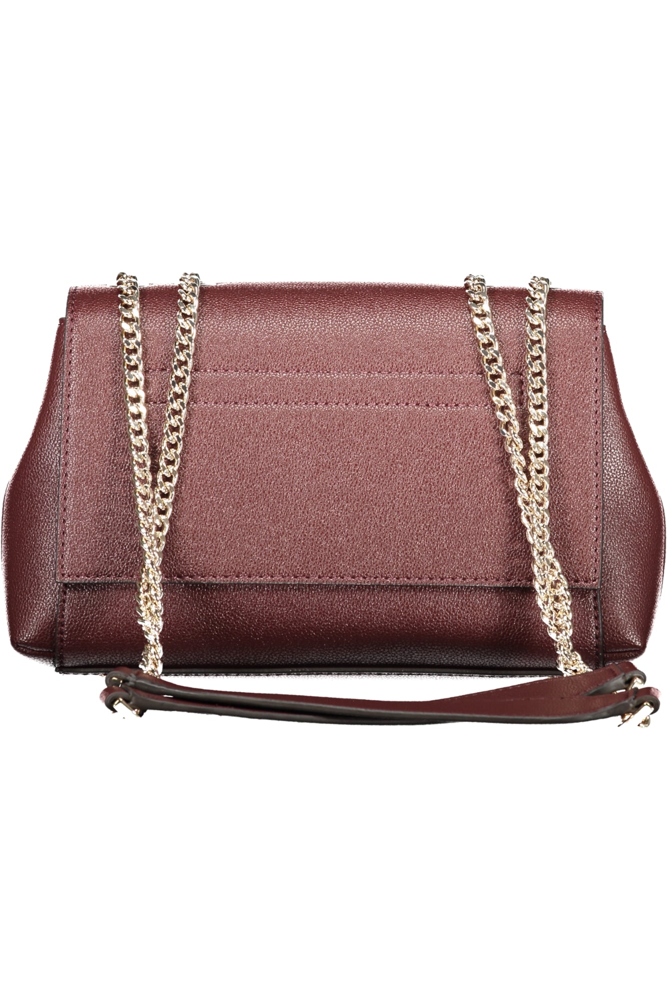 EBG951121_MABURGUN – Braune Damen-Eco-Leder-Tasche mit Kettenhenkeln und Schutznoppen – Größe: UNI – Farbe: Marrone