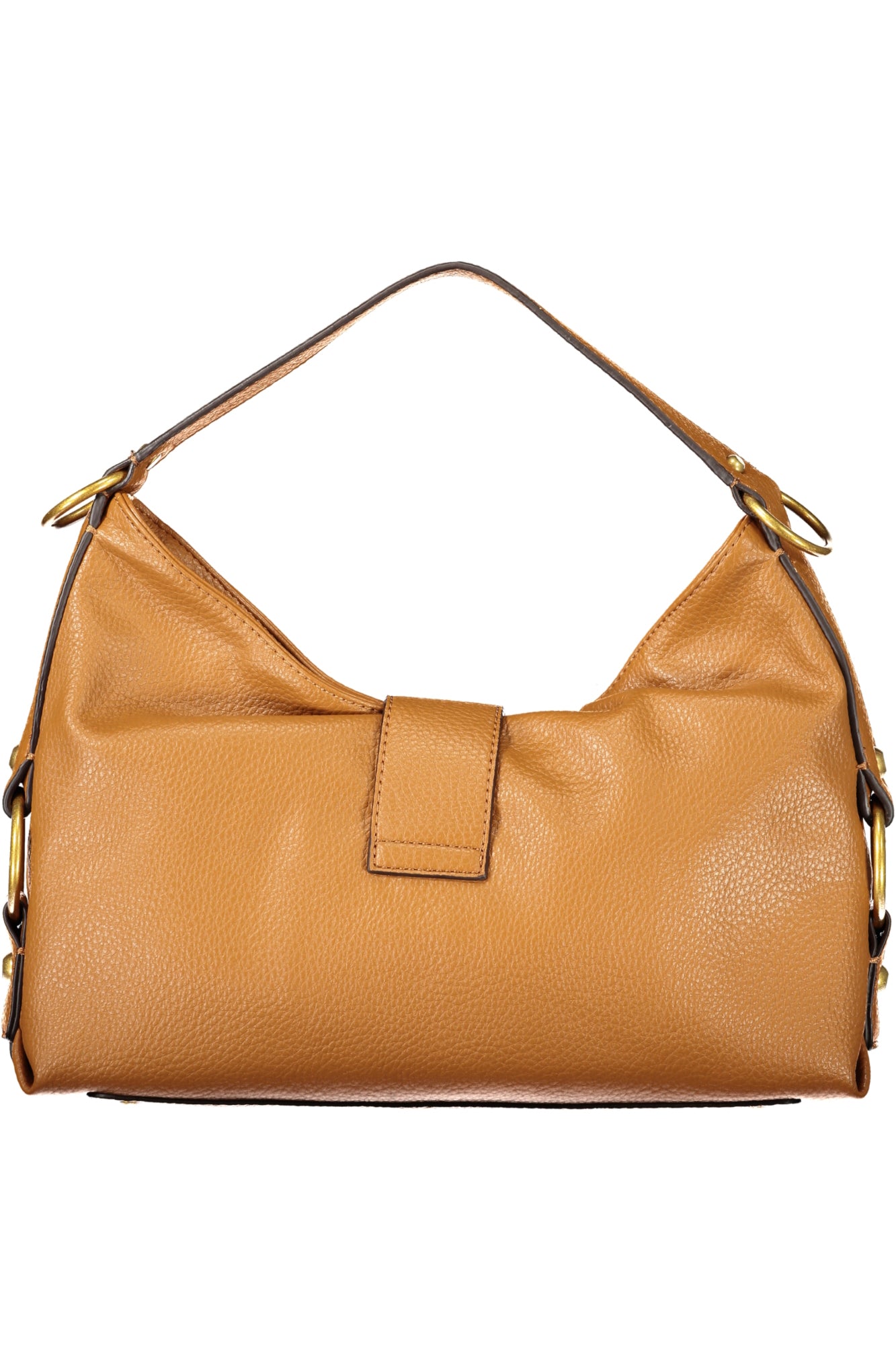 BB930818_MACOGNAC – Elegante braune Damenhandtasche mit Fächern und Schutzfüßen – Größe: UNI – Farbe: Marrone