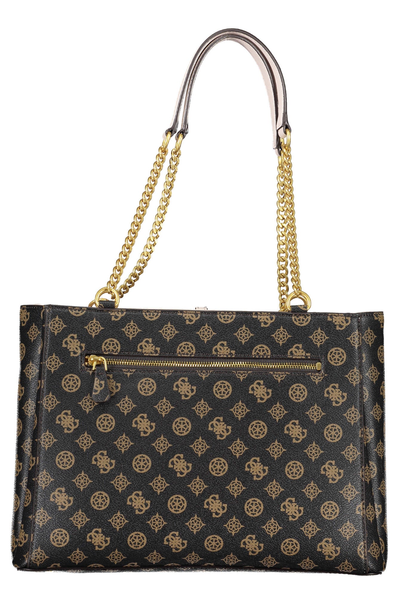 PA897023_MARRONE_MOCHA-LOGO – Braune Damentasche mit Henkeln und vielseitigem Stauraum – Größe: UNI – Farbe: Marrone