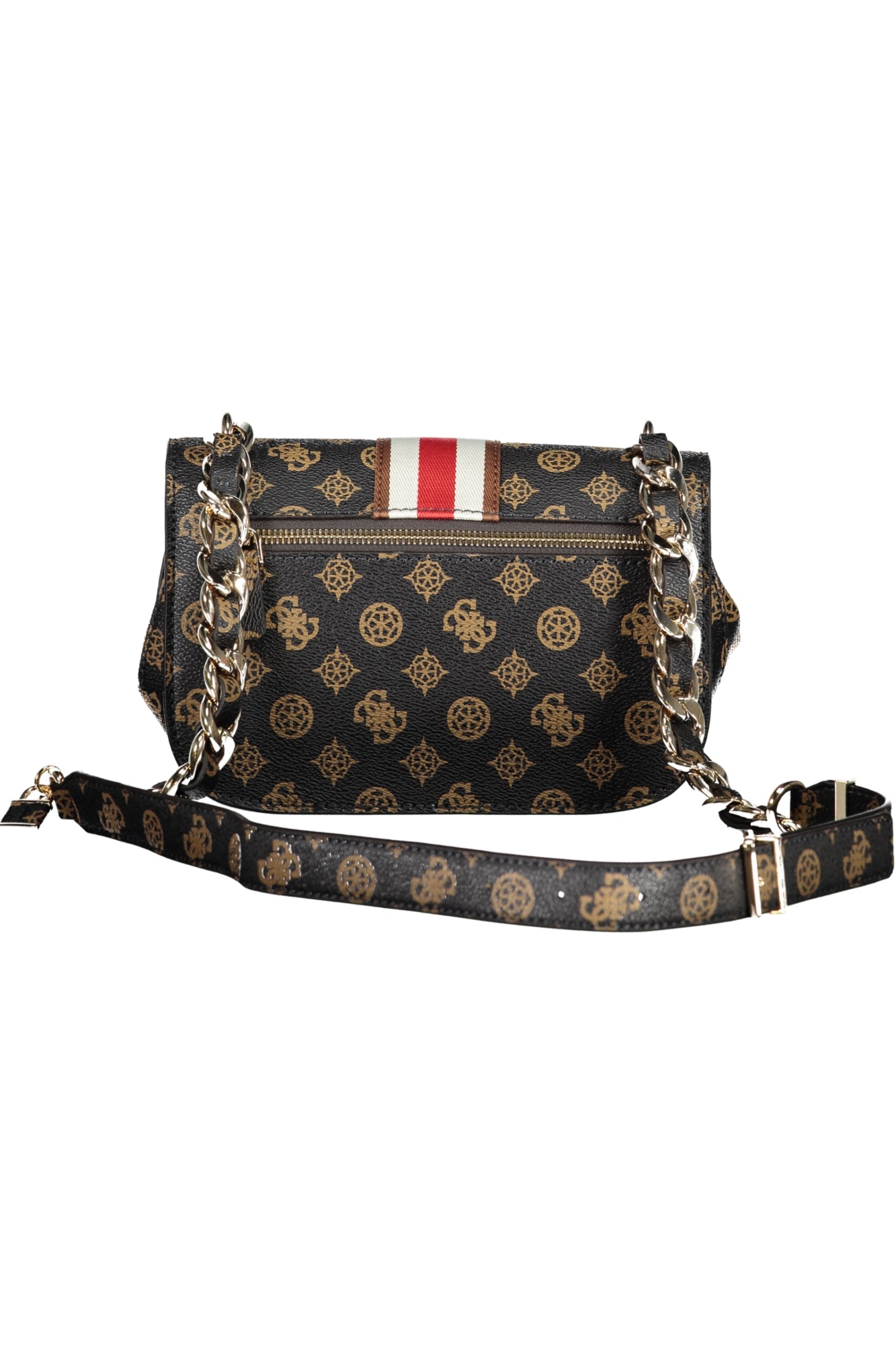 PG930720_MAMOCHAL – Braune Damenhandtasche Nelka mit Kettenriemen und Kartenfach – Größe: UNI – Farbe: Marrone