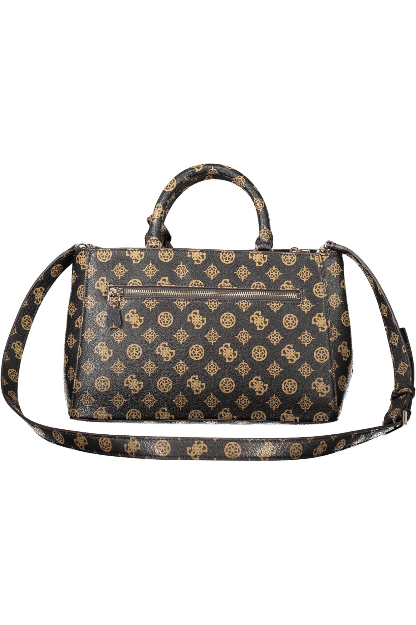 PM952106_MAMOCHAL – Braune Damentasche mit Kettenschultergurt und vielen Fächern – Größe: UNI – Farbe: Marrone