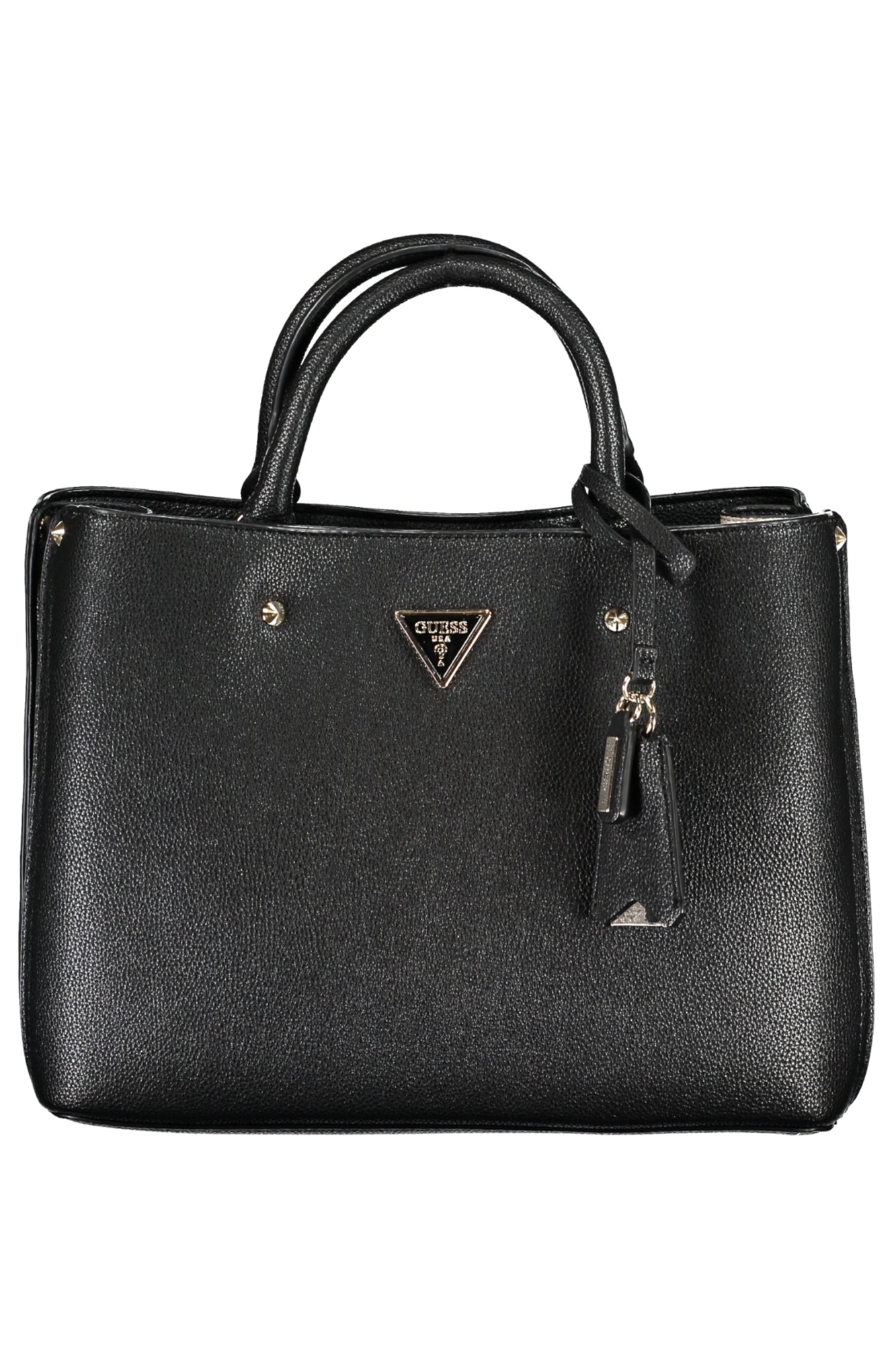 BG877806_NEBLACK – Schwarze Damen Handtasche mit verstellbarem Schulterriemen und Fächern – Größe: UNI – Farbe: Nero