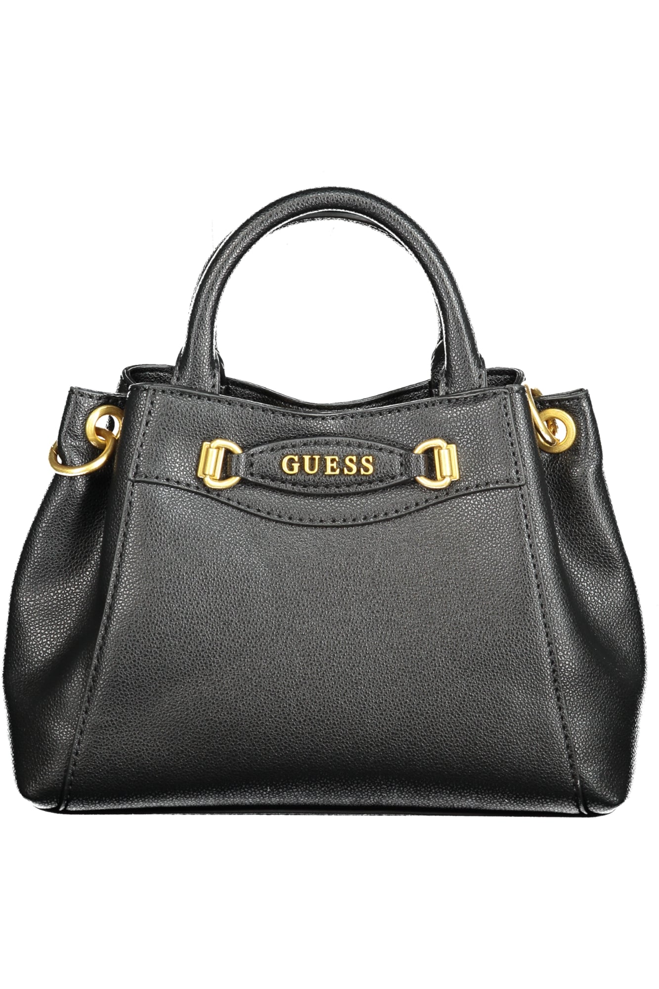 VA922176_NEBLACK – Elegante schwarze Damentasche mit verstellbarem Schultergurt, 3 Fächer – Größe: UNI – Farbe: Nero