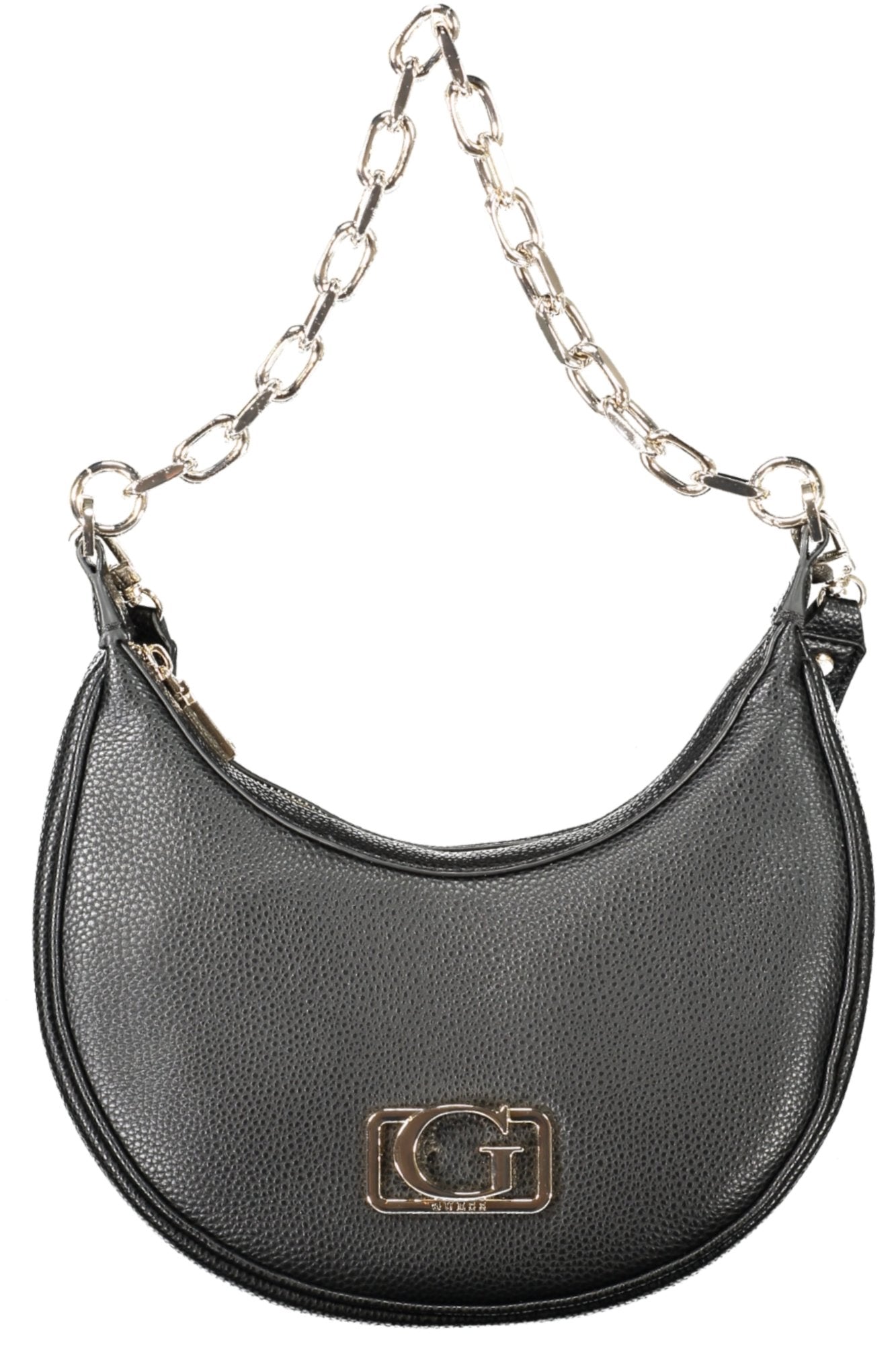 BG964201_NEBLACK – Elegante Schwarze Damen Handtasche mit Kettenhenkel und Schultergurt – Größe: UNI – Farbe: Nero