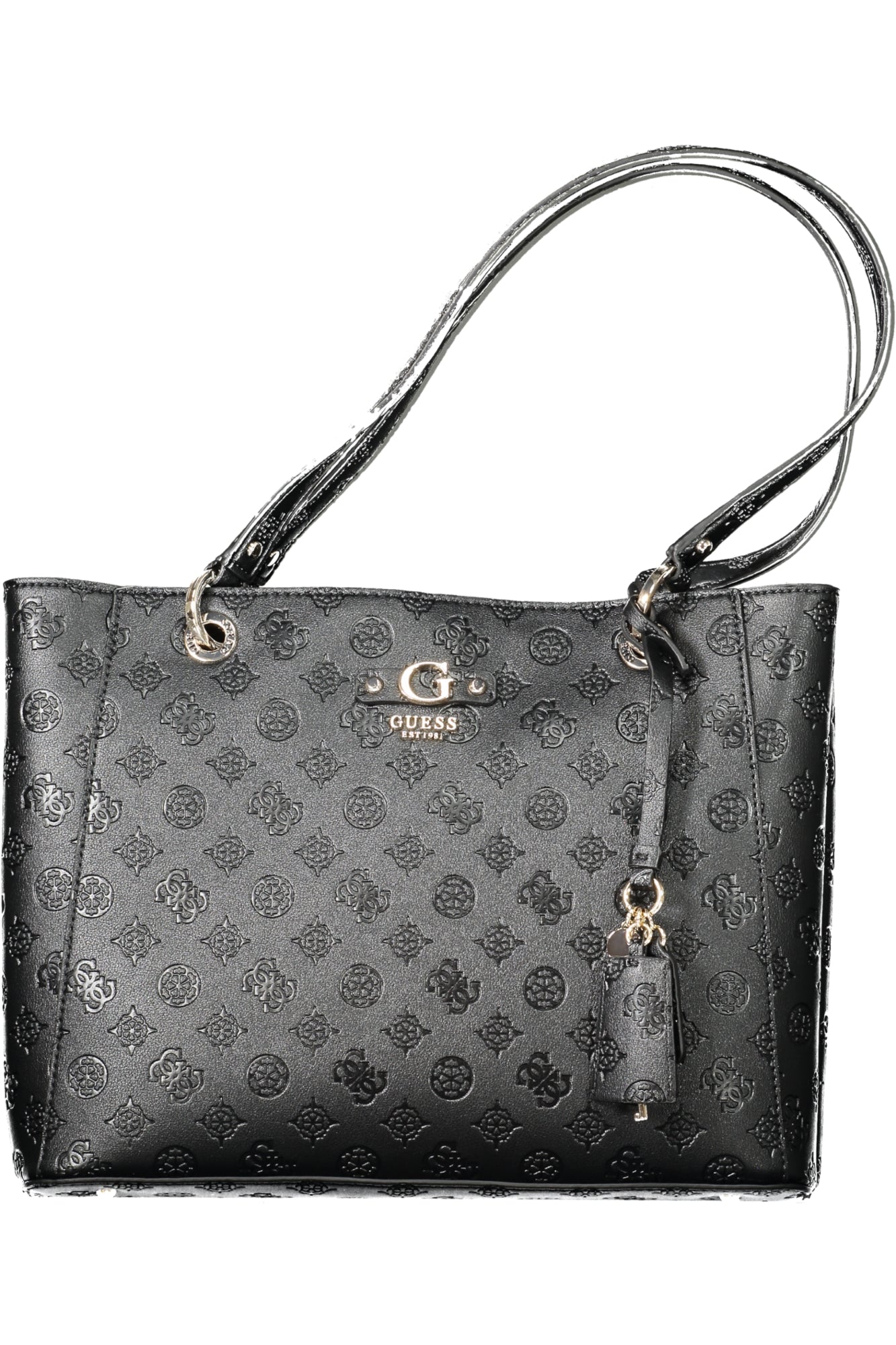 PD952925_NEBLACK – Elegante schwarze Damentasche mit Fächern und Kontrastdetails – Größe: UNI – Farbe: Nero