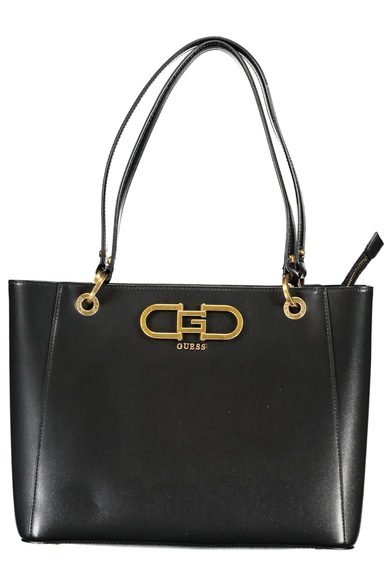 VB898223_NEBLACK – Schwarze Damentasche: Stilvoll mit Fächern & Kontrastdetails – Größe: UNI – Farbe: Nero