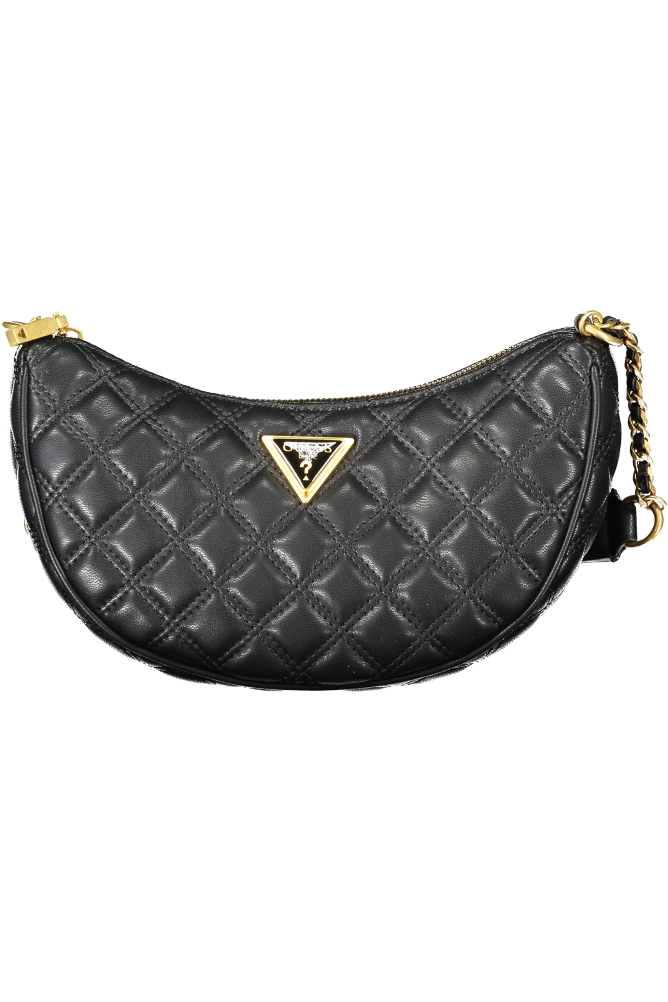 QA874812_NEBLACK – Damen Schultertasche Schwarz mit Kontrastdetails und Kartenfach – Größe: UNI – Farbe: Nero