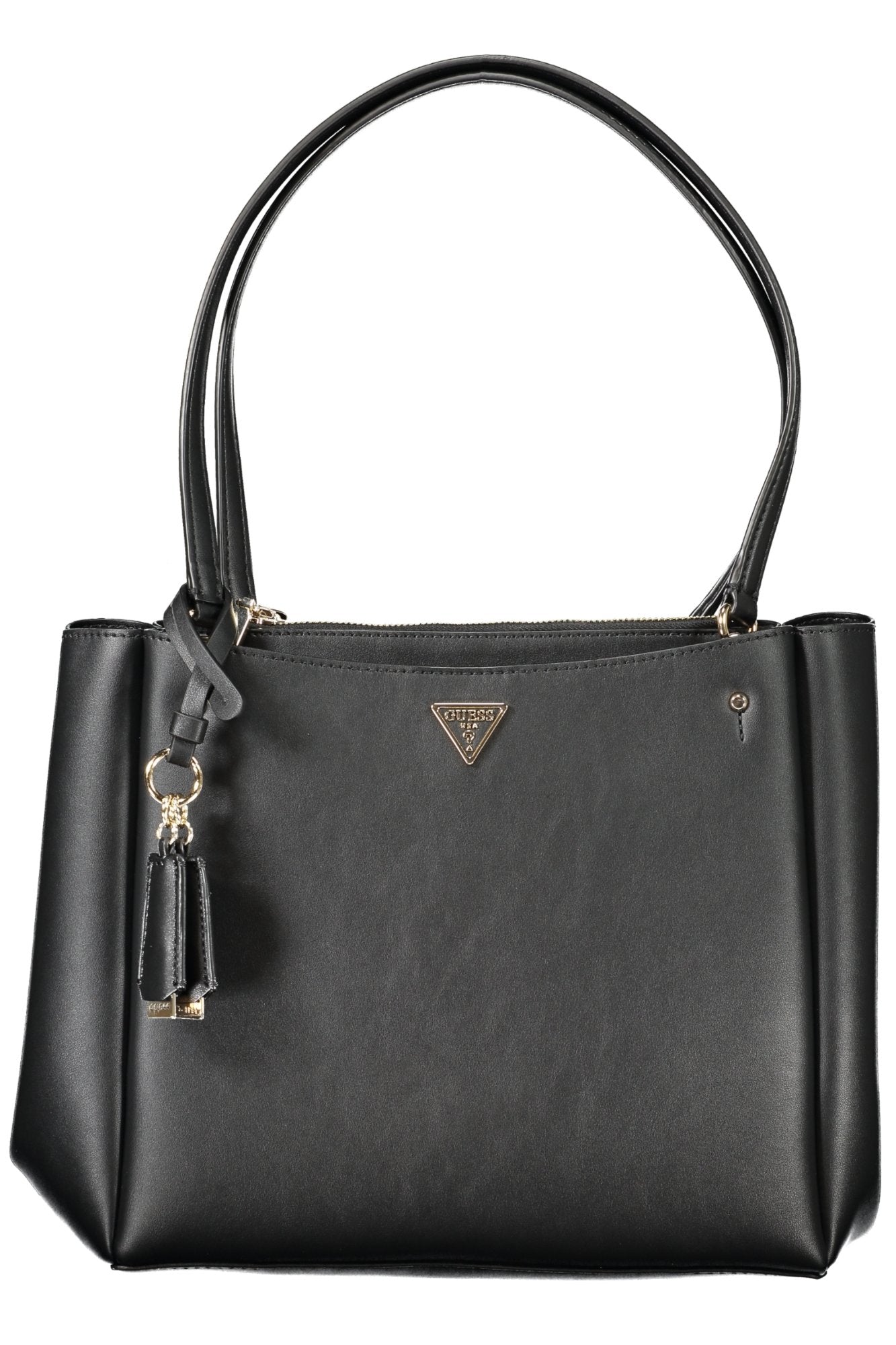 NG966923_NEBLACK – Schwarze Damen-Tasche mit Henkel & Reißverschlusstaschen – Elegant & Praktisch – Größe: UNI – Farbe: Nero