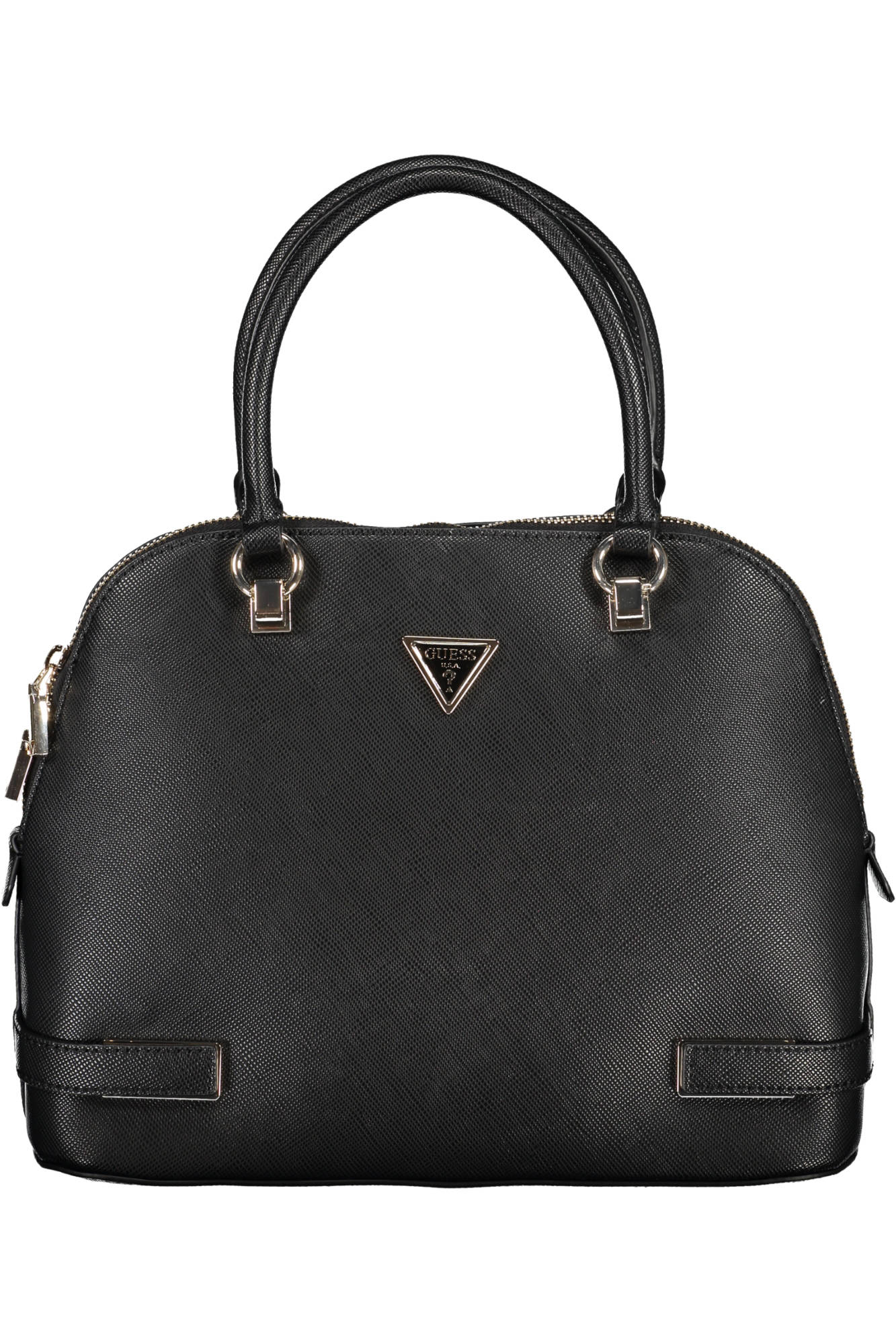 VG875506_NERO_BLACK – Elegante Schwarze Damenhandtasche mit Henkel und Schultergurt – Größe: UNI – Farbe: Nero