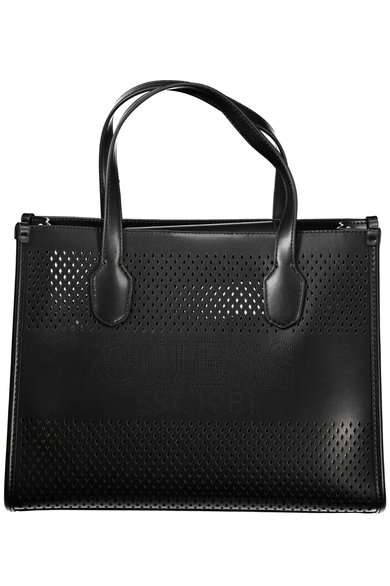 WH876922_NERO_BLACK – Stylische Damenhandtasche in Schwarz mit vielseitigen Tragemöglichkeiten – Größe: UNI – Farbe: Nero